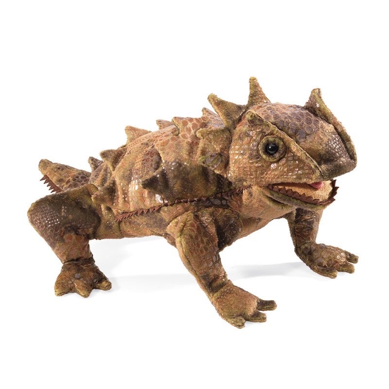 Horned Lizard Hand Puppet - Folkmanis, photo 1 of 5
