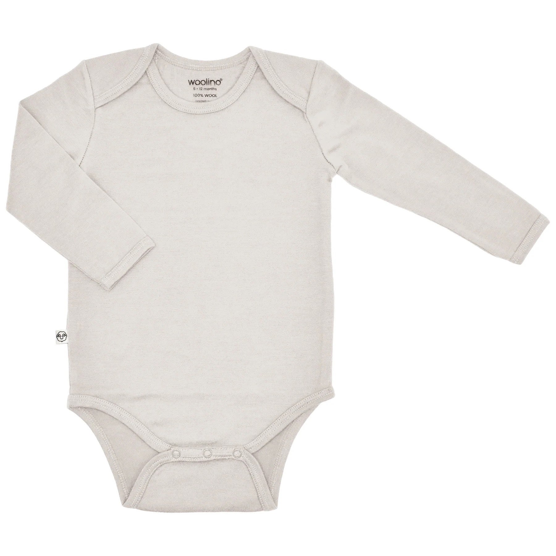 Oat Merino Wool Bodysuit 3-6 m - Woolino, photo 1 of 3