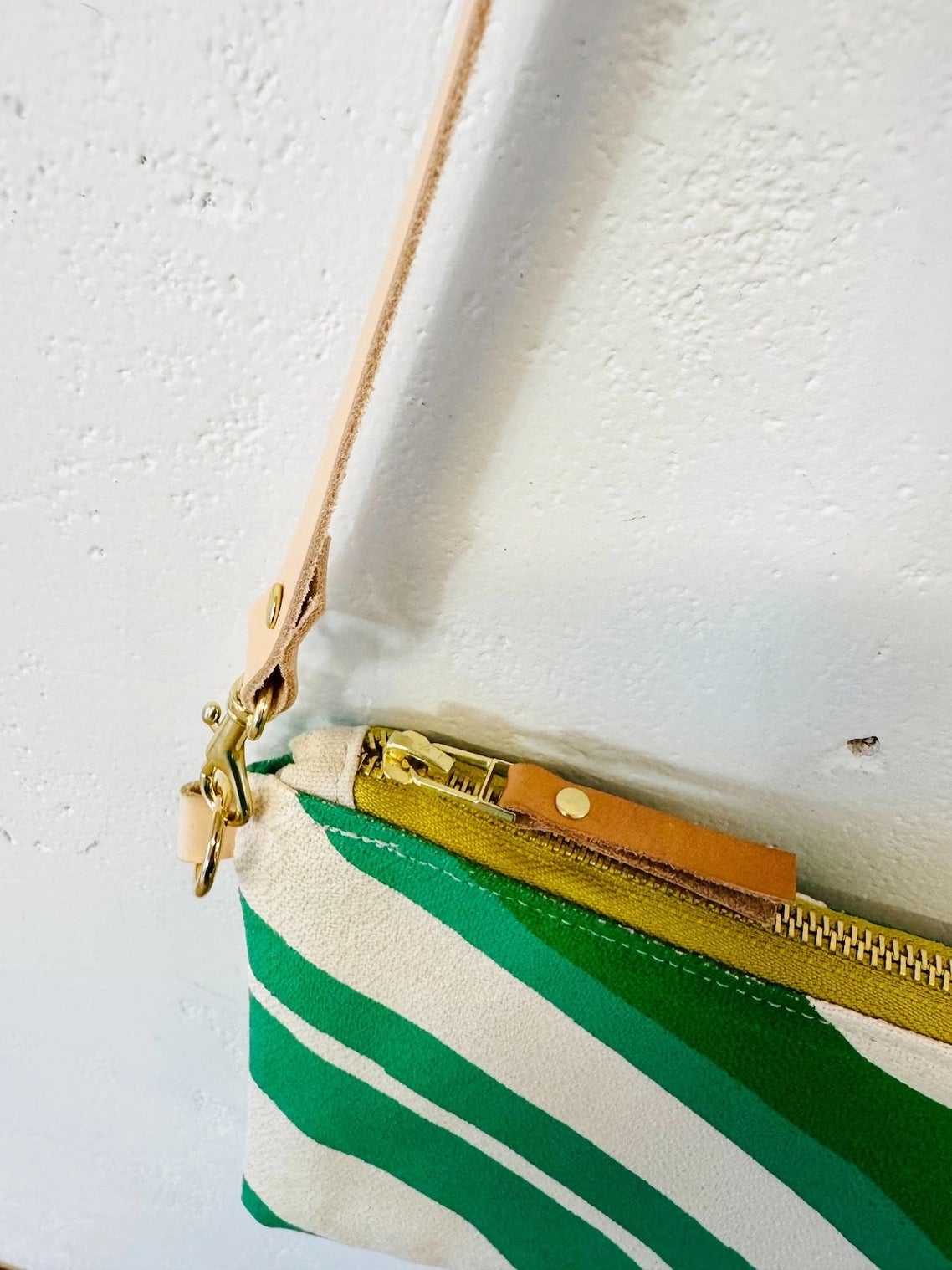 Judy Crossbody Bag - Vintage Stripe Green - Erin Flett, photo 7 of 7