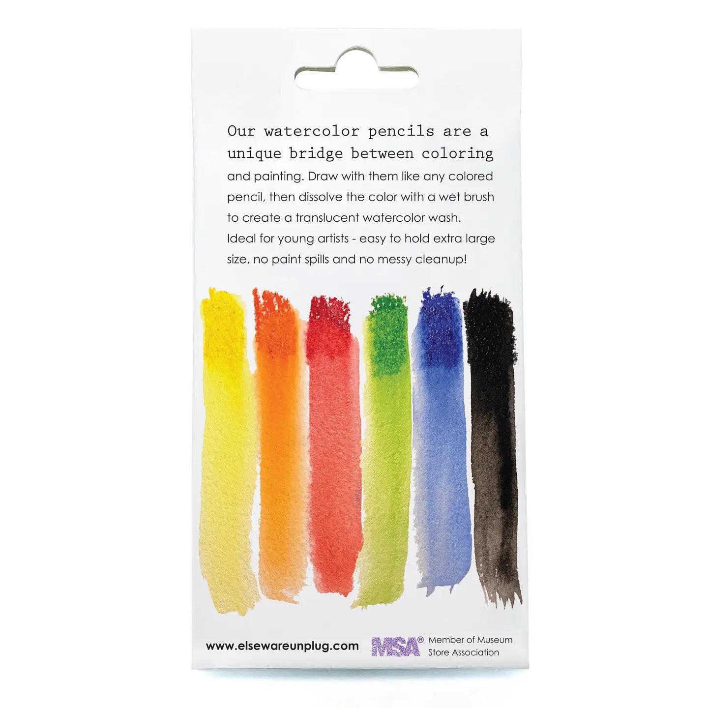 Extra Large Watercolor Pencils 6-pack - Eco-Kids, photo 4 of 6