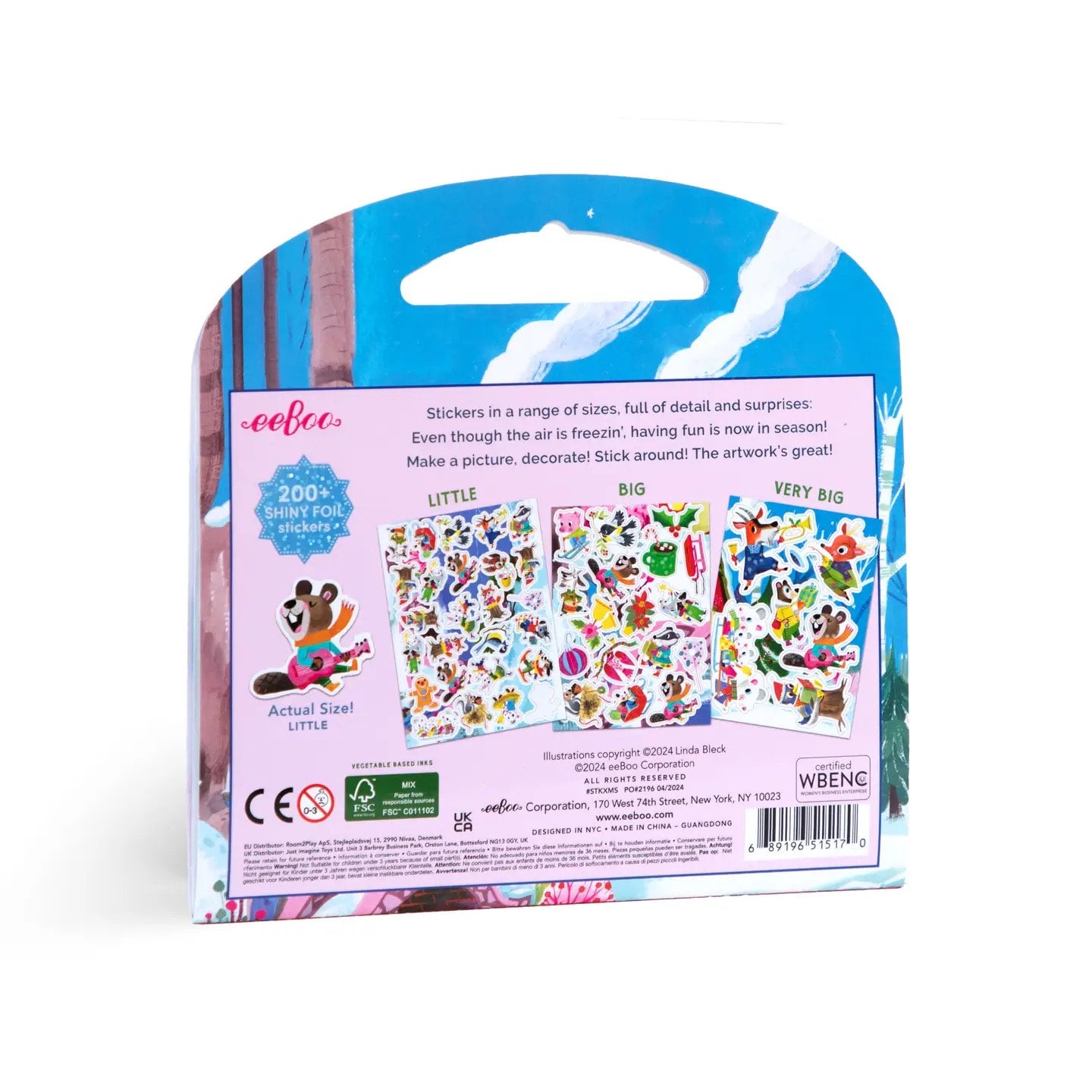 Holiday in the Woods Shiny Stickers - eeBoo, photo 5 of 5