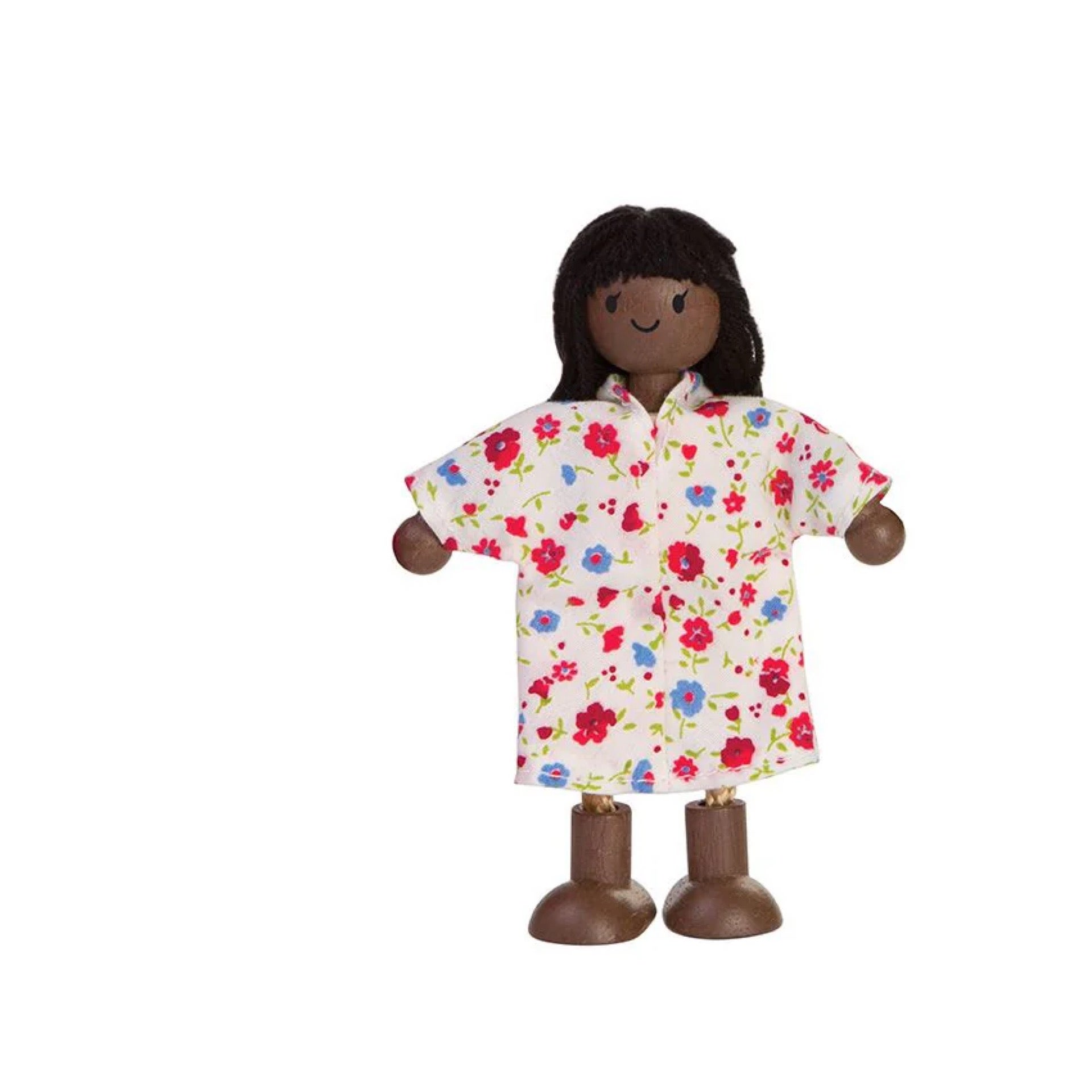 Mom Dolls - Dark Skin Tone - Wooden - PlanToys, photo 1 of 4