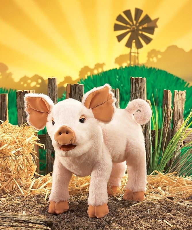 Piglet Hand Puppet - Folkmanis, photo 2 of 3