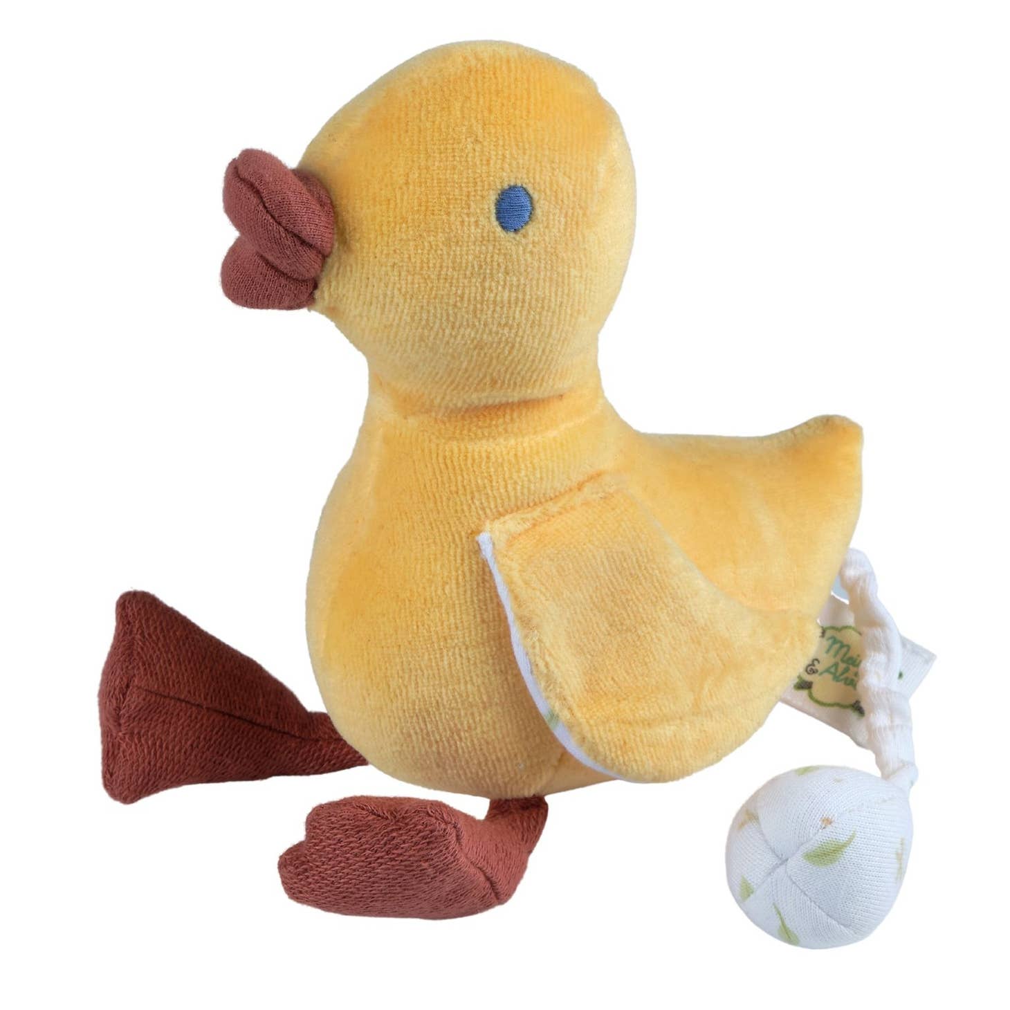Tara the Duck - Baby Organic Musical Toy - Tikiri Toys - Fair Trade, photo 1 of 5