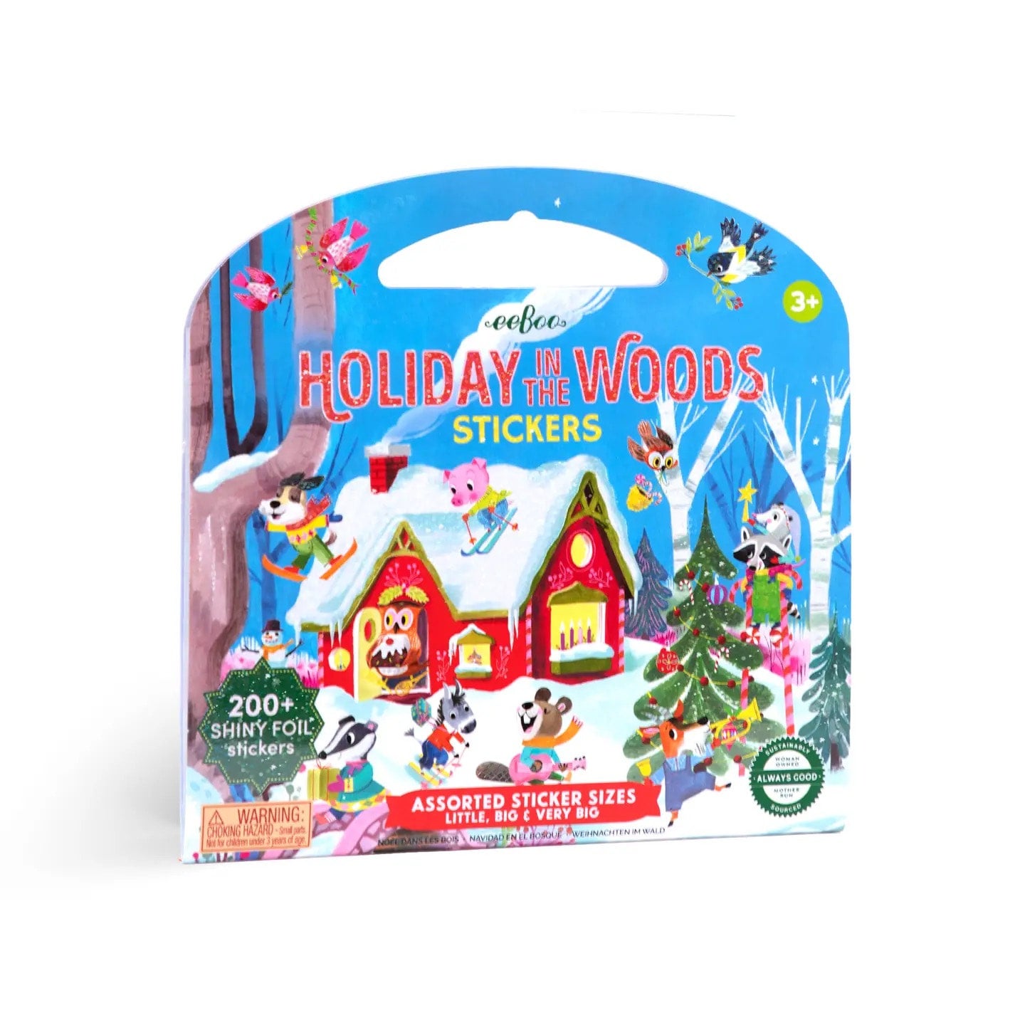 Holiday in the Woods Shiny Stickers - eeBoo, photo 1 of 5