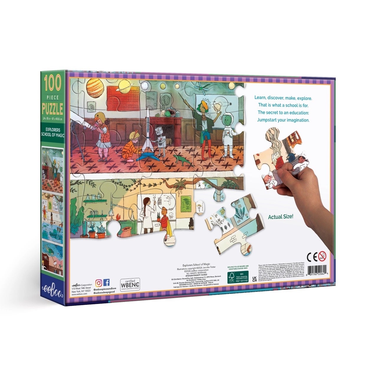 Explorers School of Magic 100 Piece Puzzle - eeBoo, photo 2 of 4