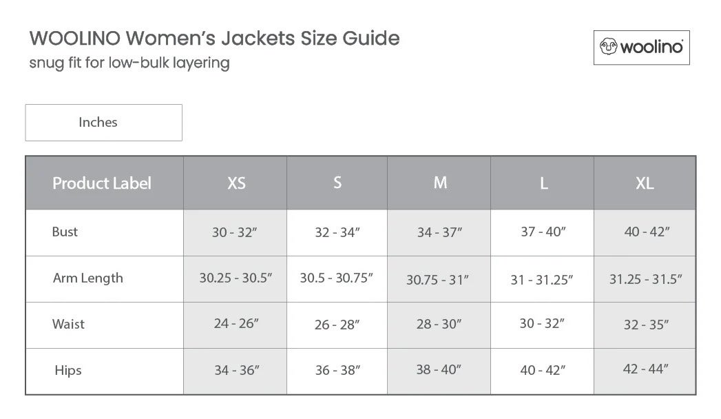 Woolino Woman’s Merino Fleece Long Sleeve Zip Jacket - Charcoal Gray, photo 3 of 3