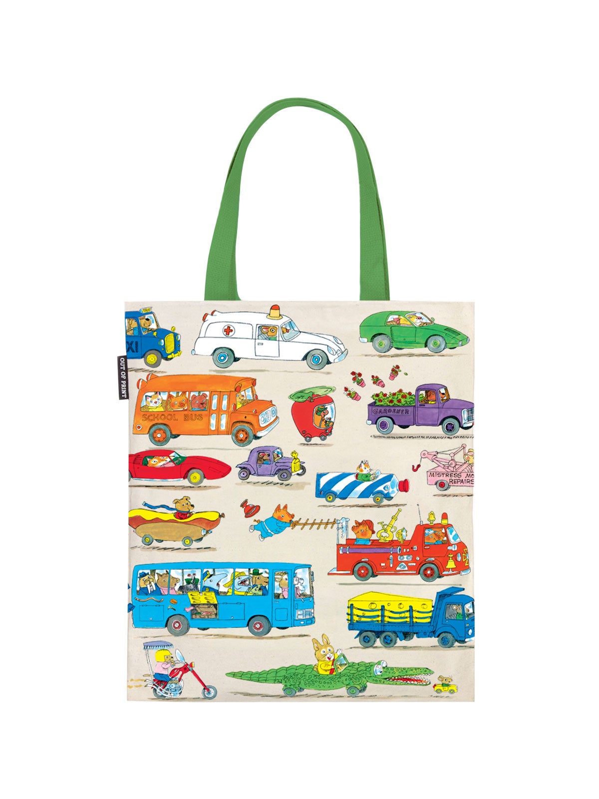 Cars and Trucks and Things That Go Richard Scarry Tote Bag - Out of Print