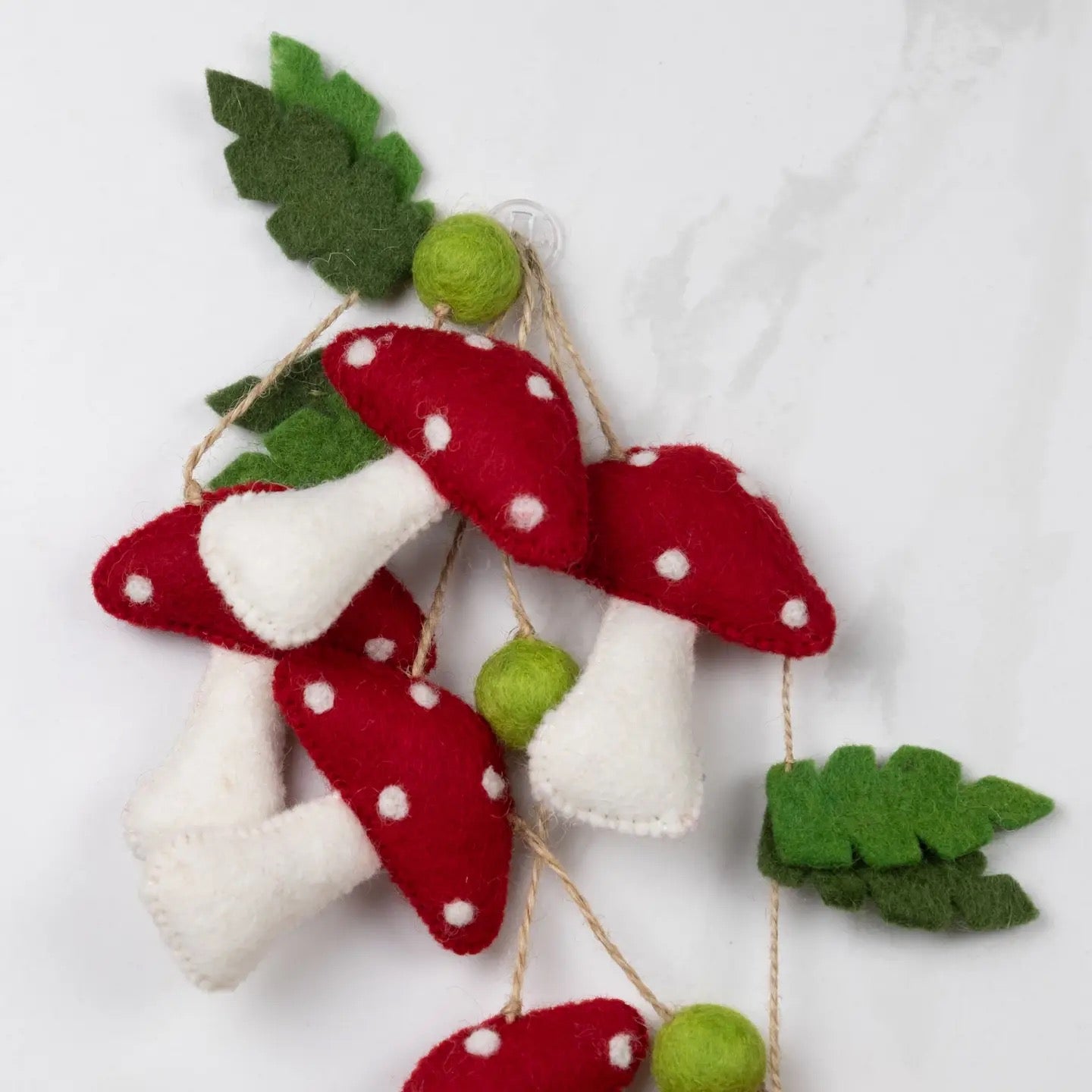 Felted Mushroom Garland - The Winding Road, photo 4 of 6