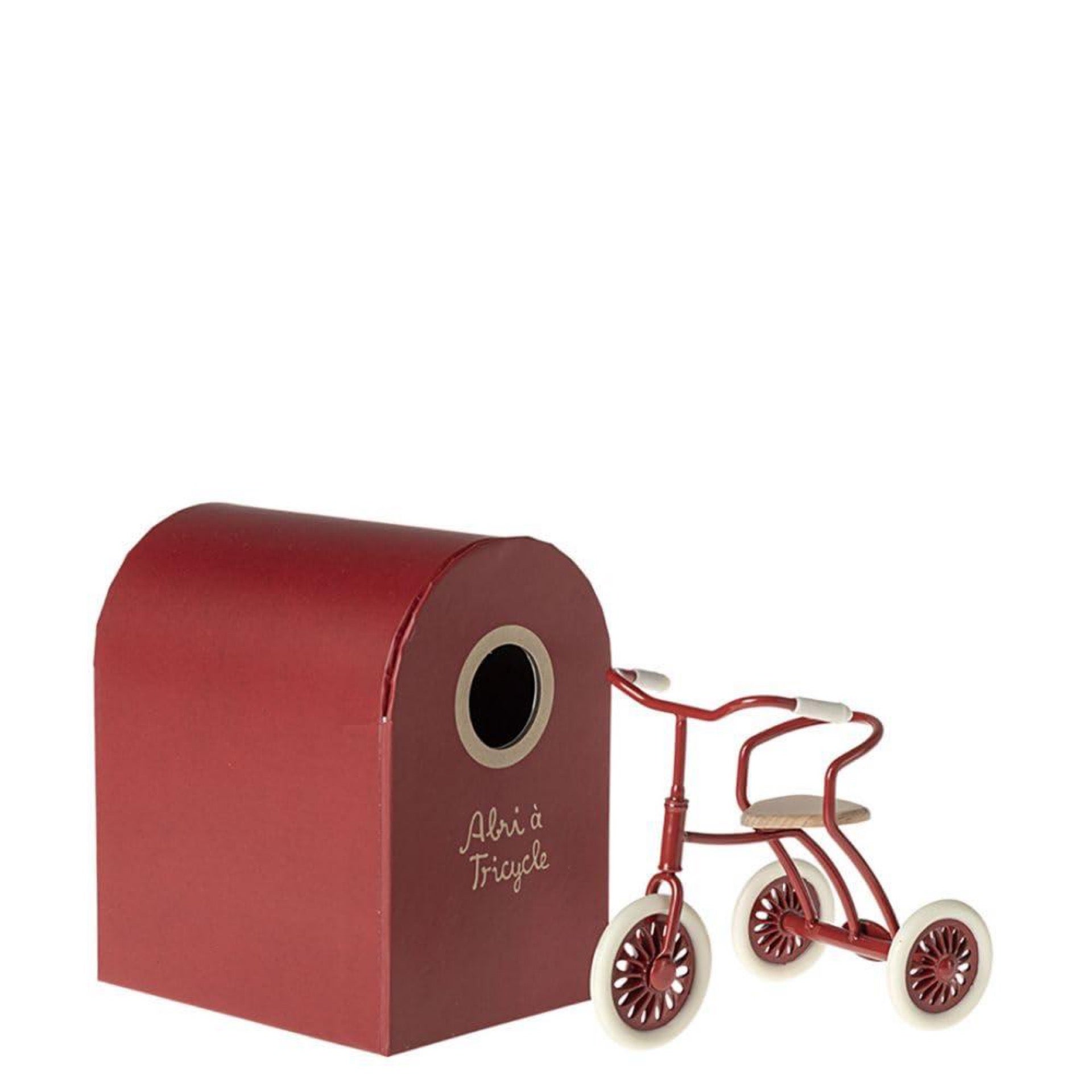 Abri a Tricycle for Mouse, Red - Maileg