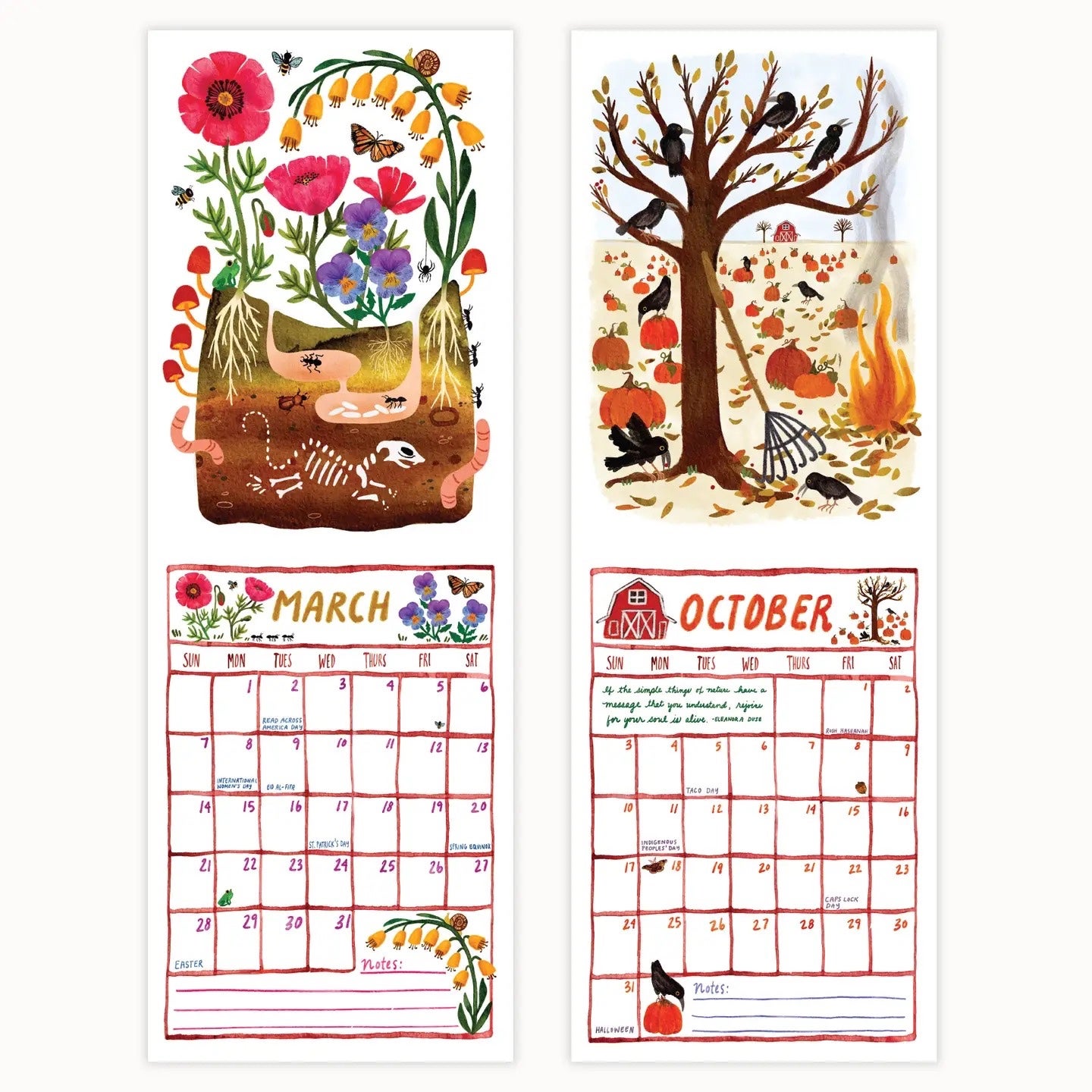 Garden Dreams Wall Calendar - Little Truths Studio, photo 3 of 4