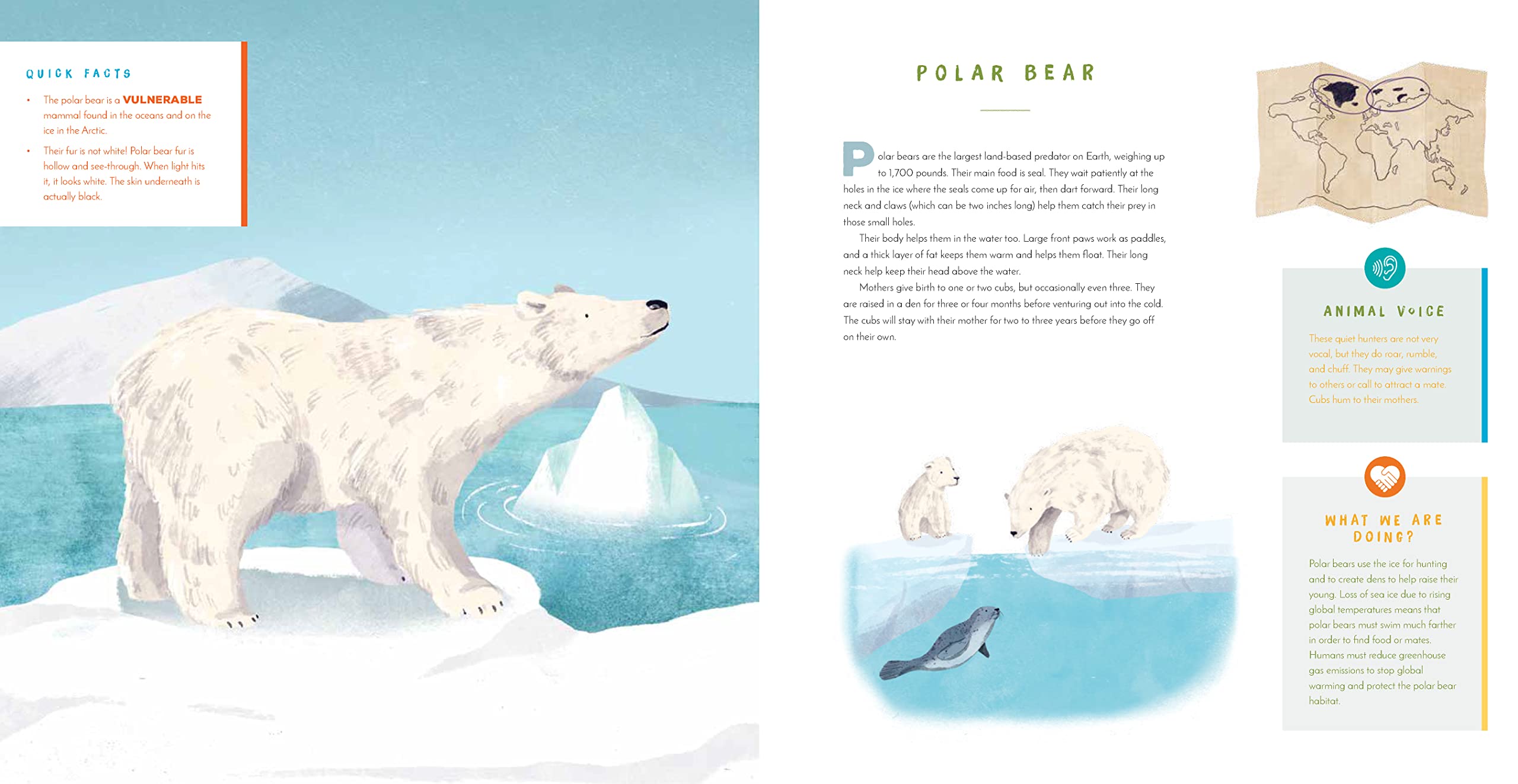 Hear Them Roar! 14 Endangered Animals from Around the World - Listen and Learn - Hardcover Books, photo 3 of 6