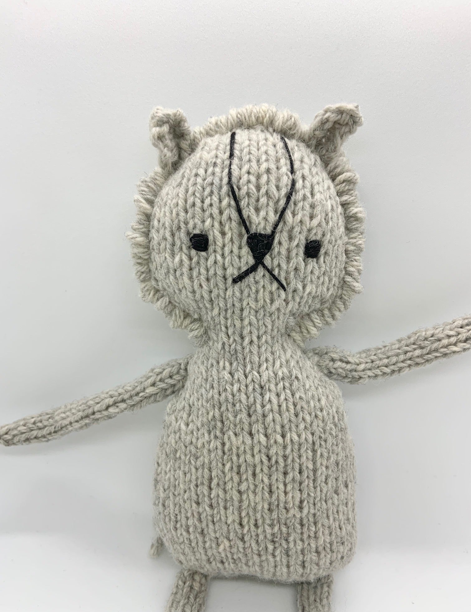 Organice Knit Lion Toy - Only One Knit Toys - Made in Canada, photo 1 of 5