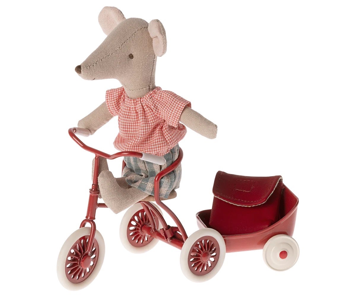 Big Sister Tricycle Mouse - Red - Maileg, photo 2 of 3