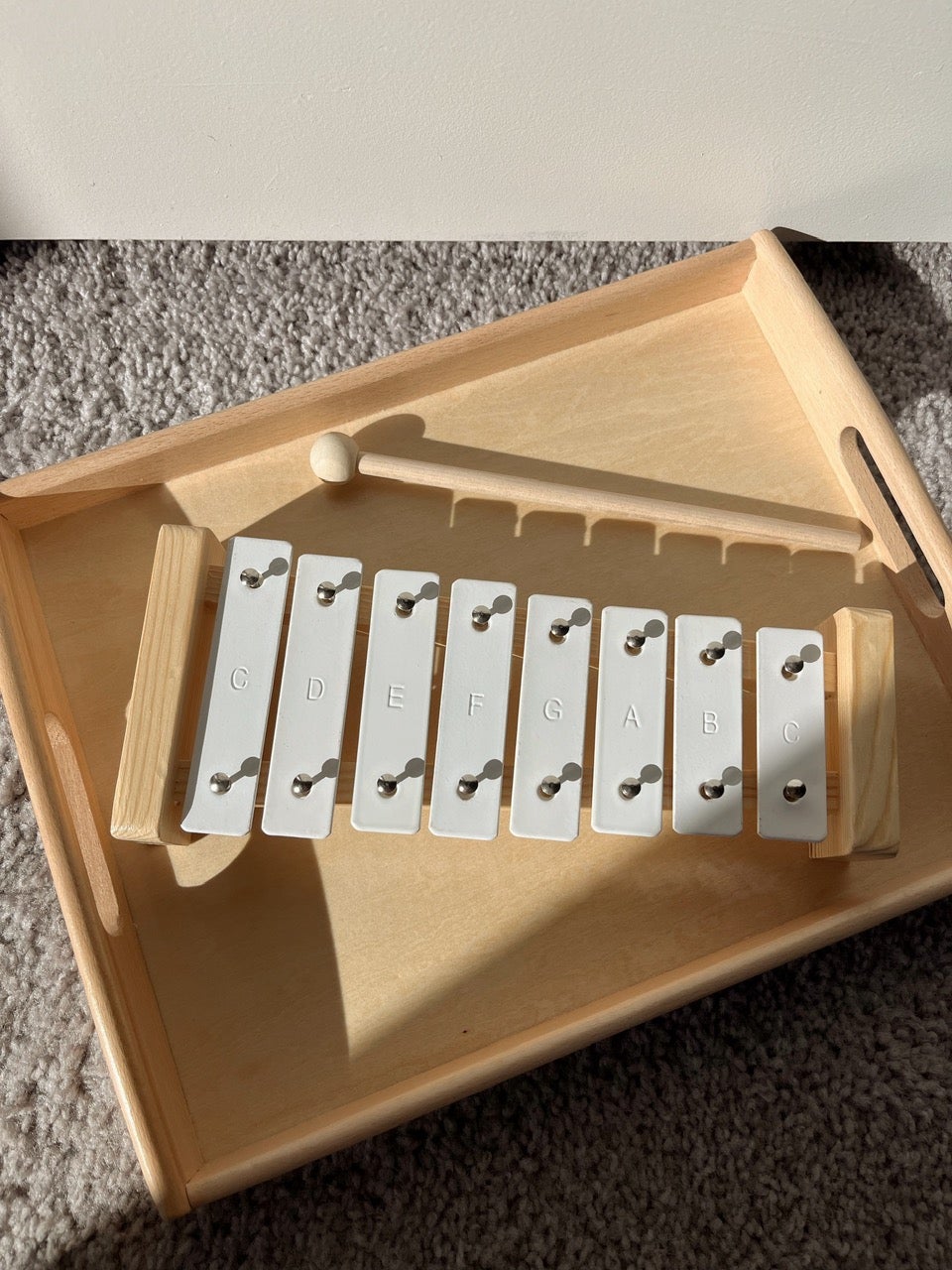 Minimalist Baby Xylophone - All Wooden Elements, photo 1 of 6