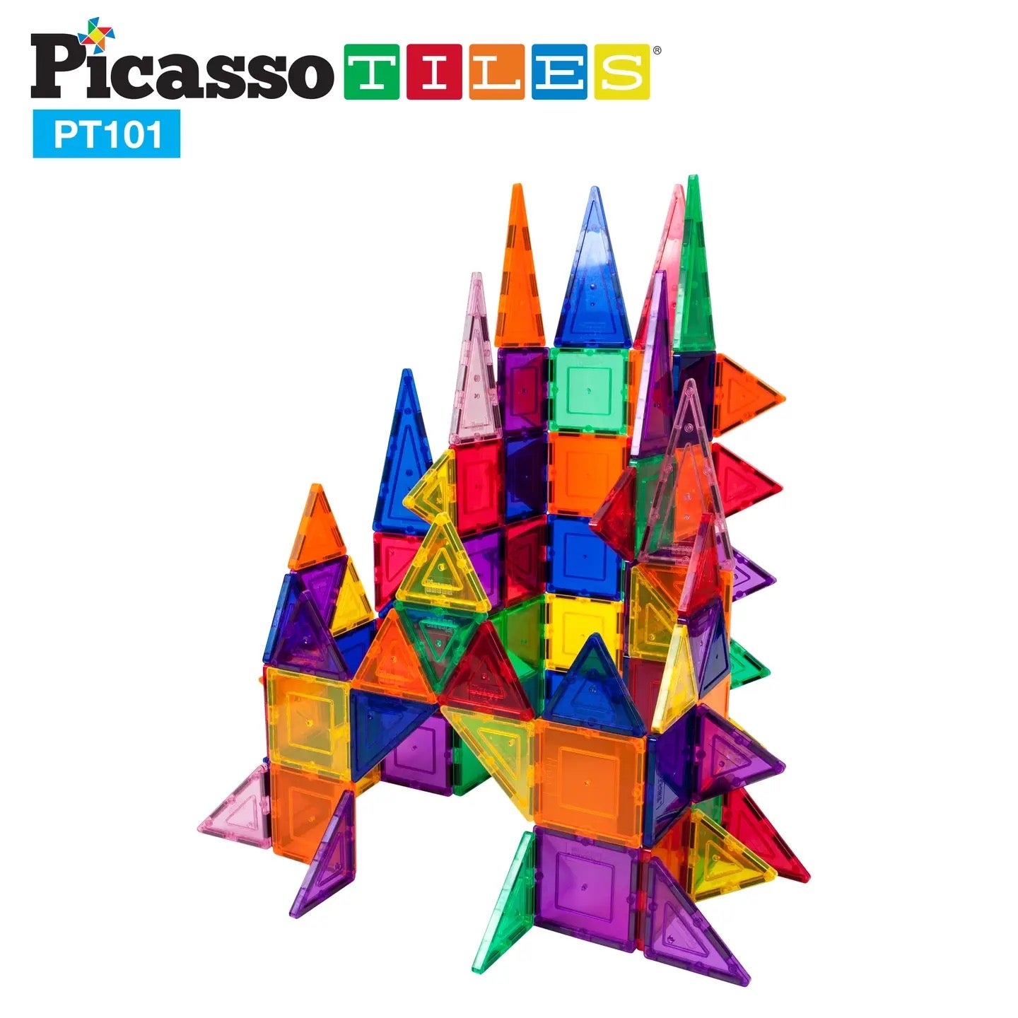 101 Piece Magnetic Building Block Set - Picasso Tiles, photo 4 of 5