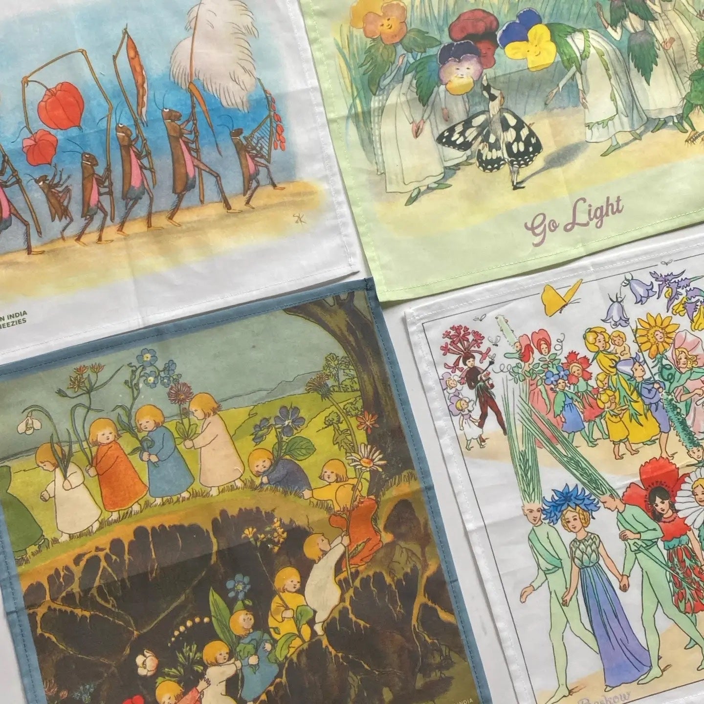 Lil’ Sneezies - Set of 4 Fairy Tale Themed Hankies - Bandana of the Month Club, photo 3 of 3
