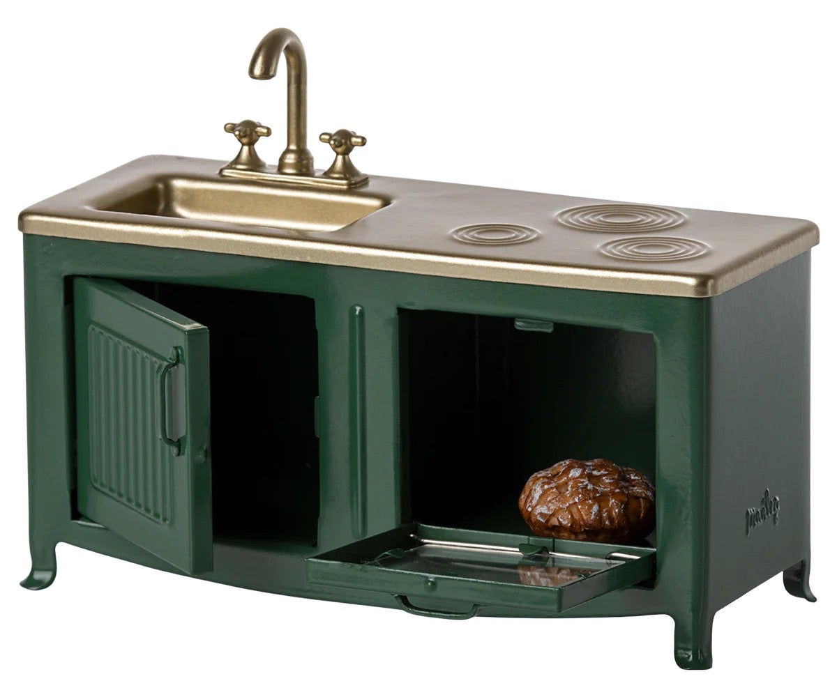 Dark Green Mouse Kitchen - Maileg, photo 2 of 3