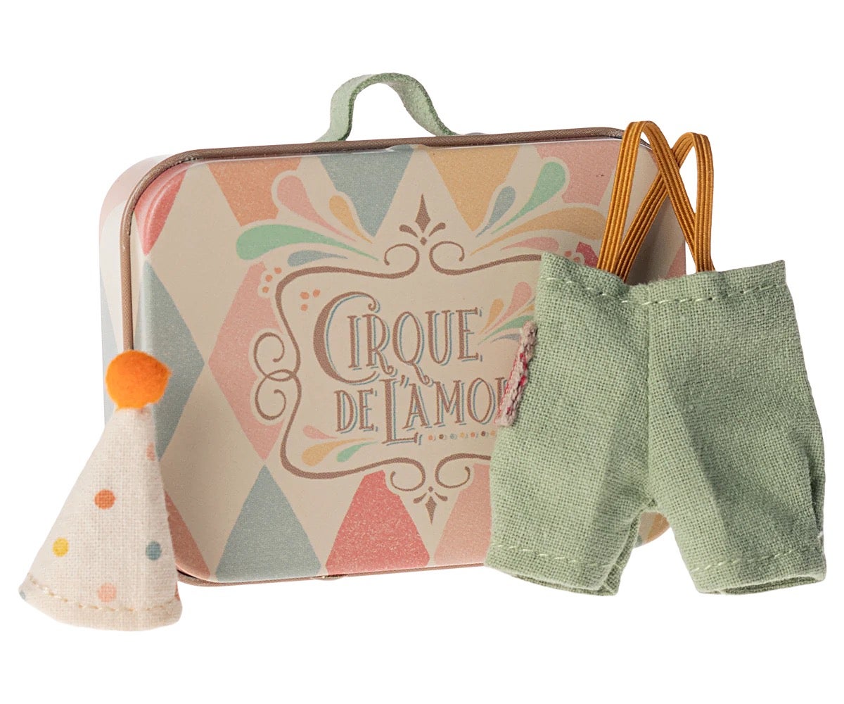 Clown Clothes in Suitcase (fits Little Brother or Sister) - Maileg, photo 1 of 3
