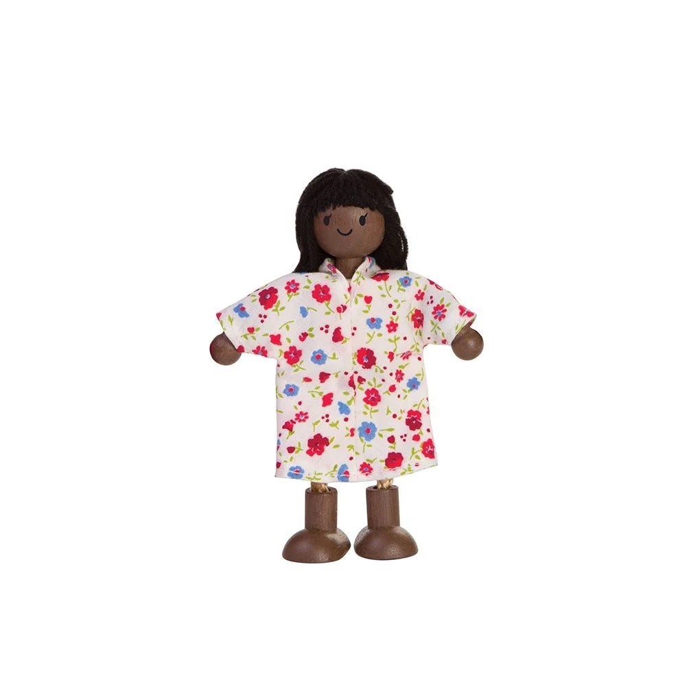 Mom Dolls - Dark Skin Tone - Wooden - PlanToys, photo 4 of 4