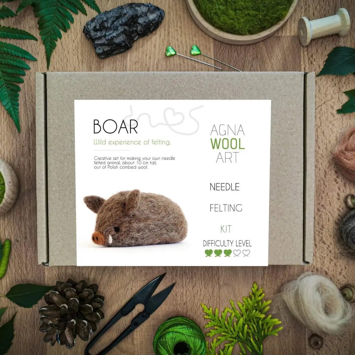 Boar Wool Art Kit - Benzie Design, photo 5 of 6
