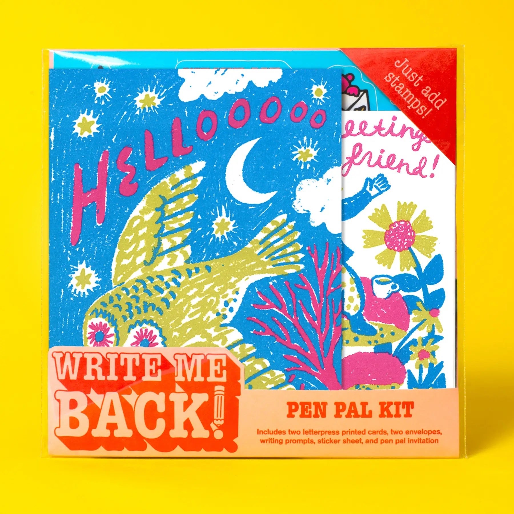 Write me Back Pen Pal Kit - Owl Phoebe Wahl Art, photo 1 of 3