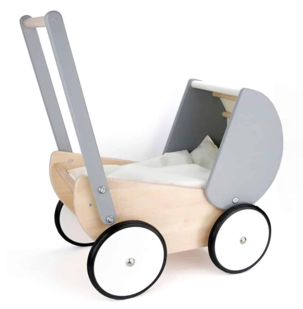 Wooden Doll Pram - BAJO - Sustainably Made in Poland take 30% off, photo 2 of 4