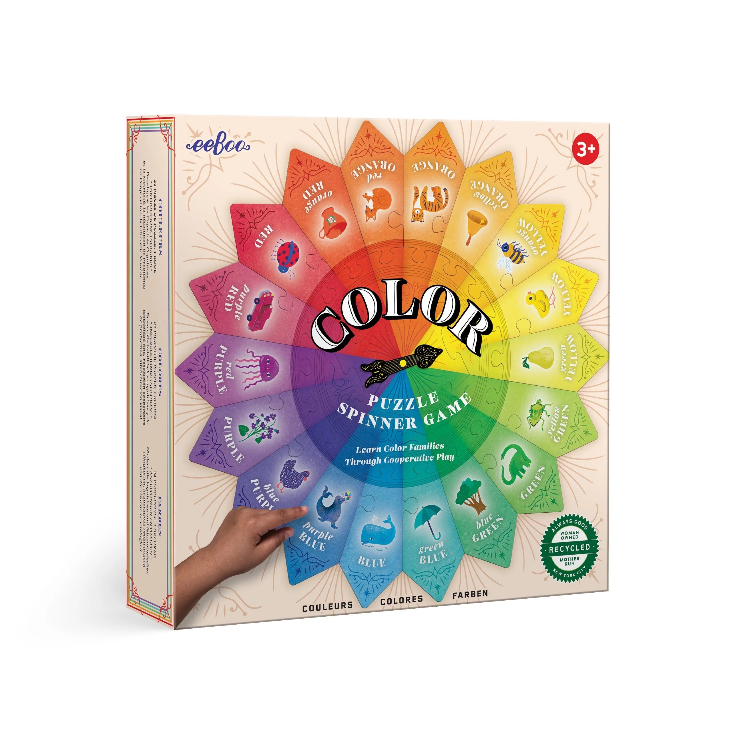 Color Puzzle Spinner Game - eeBoo, photo 1 of 4