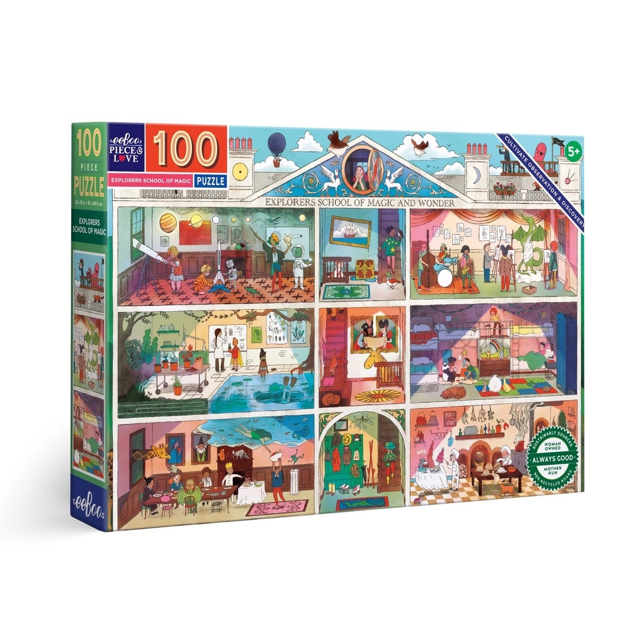 Explorers School of Magic 100 Piece Puzzle - eeBoo, photo 1 of 4