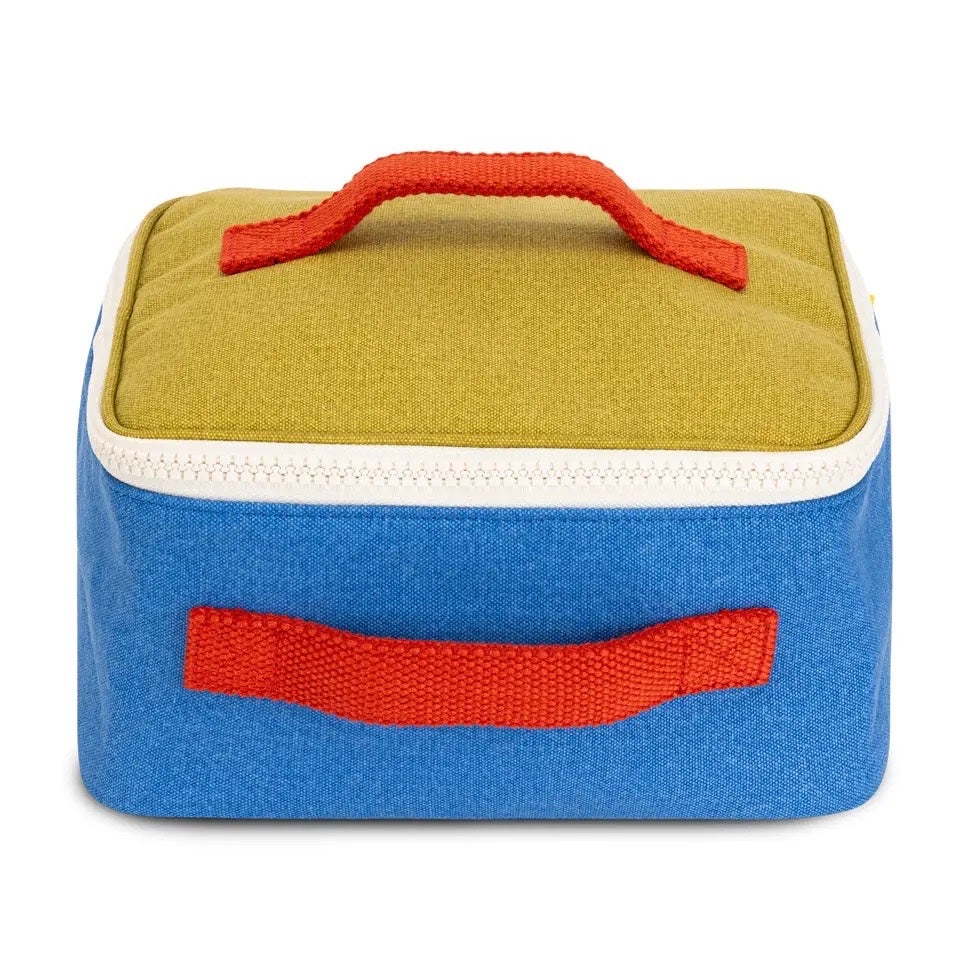 Square Lunch Bag - Cobalt & Cactus - Fluf, photo 1 of 4
