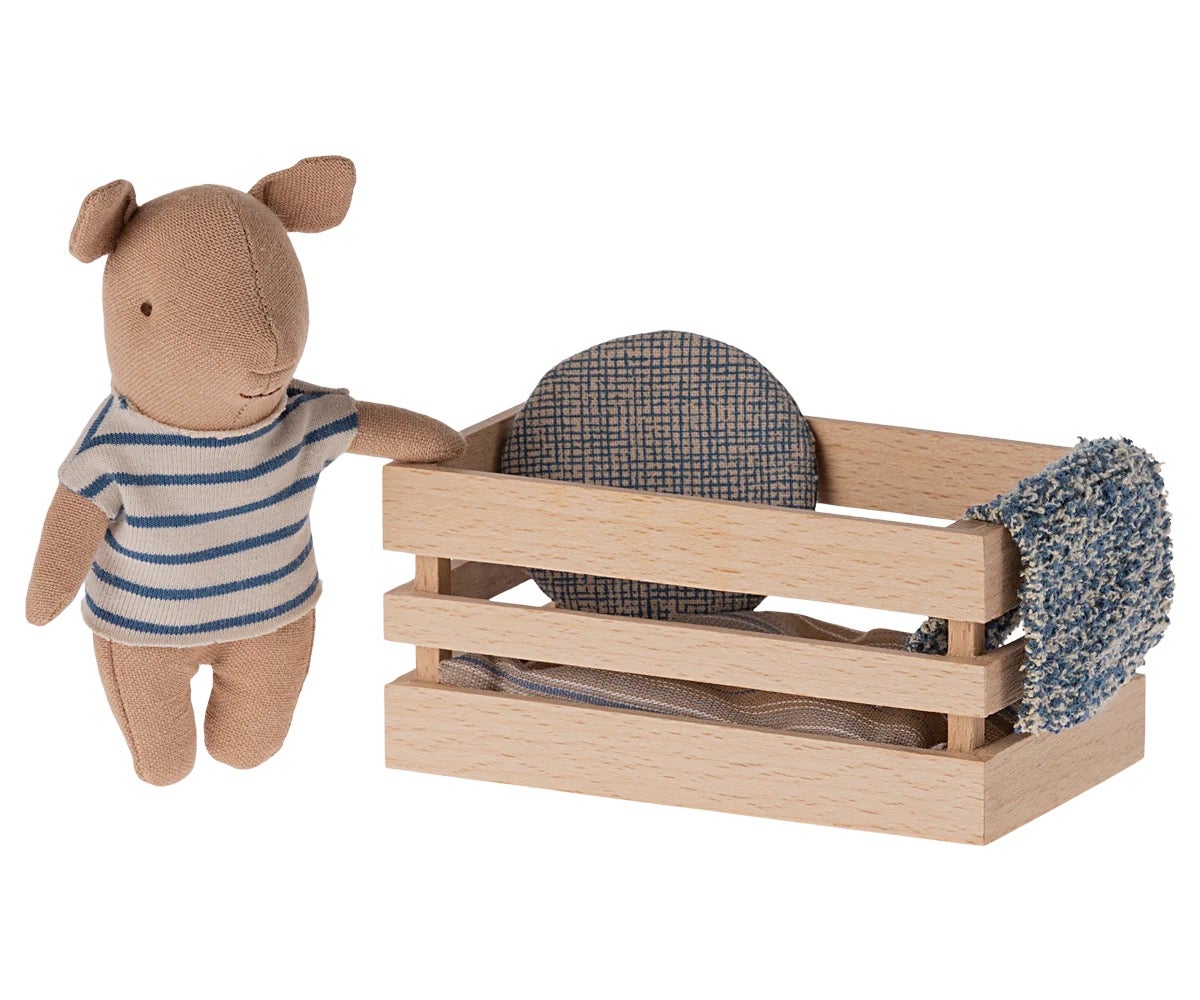 Baby Boy Pig in Box by Maileg, photo 1 of 2