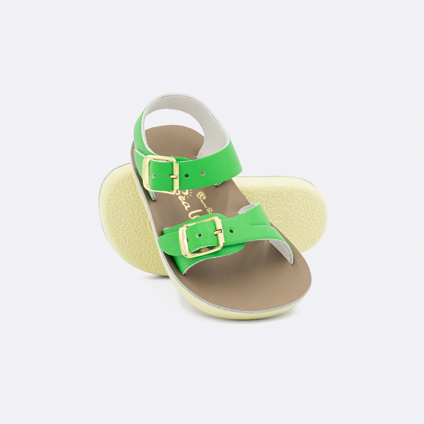 Kelly Green Surfer & Sea Wee Salt Water Sandals by Sun-San Hoy, photo 6 of 7