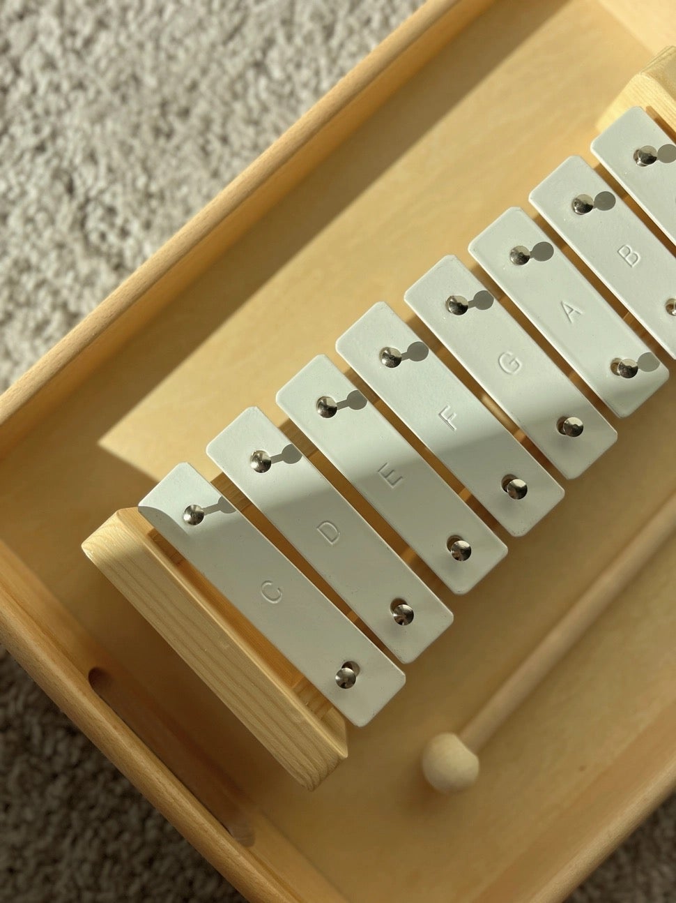 Minimalist Baby Xylophone - All Wooden Elements, photo 2 of 6