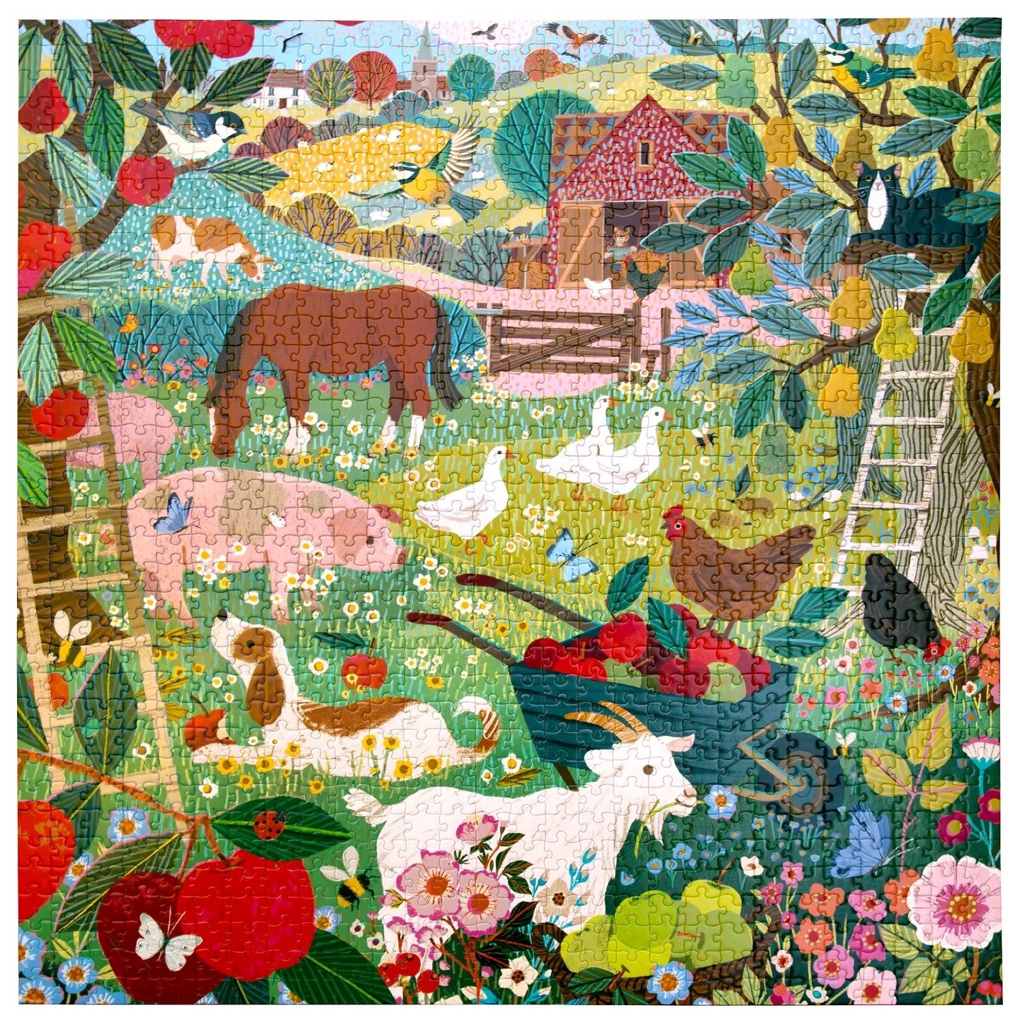 English Pastures 1,000 Piece Puzzle - eeBoo, photo 2 of 4