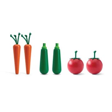 Fresh Produce Set B - Carrots, Zucchini, Tomatoes - PlanToys, photo 5 of 6