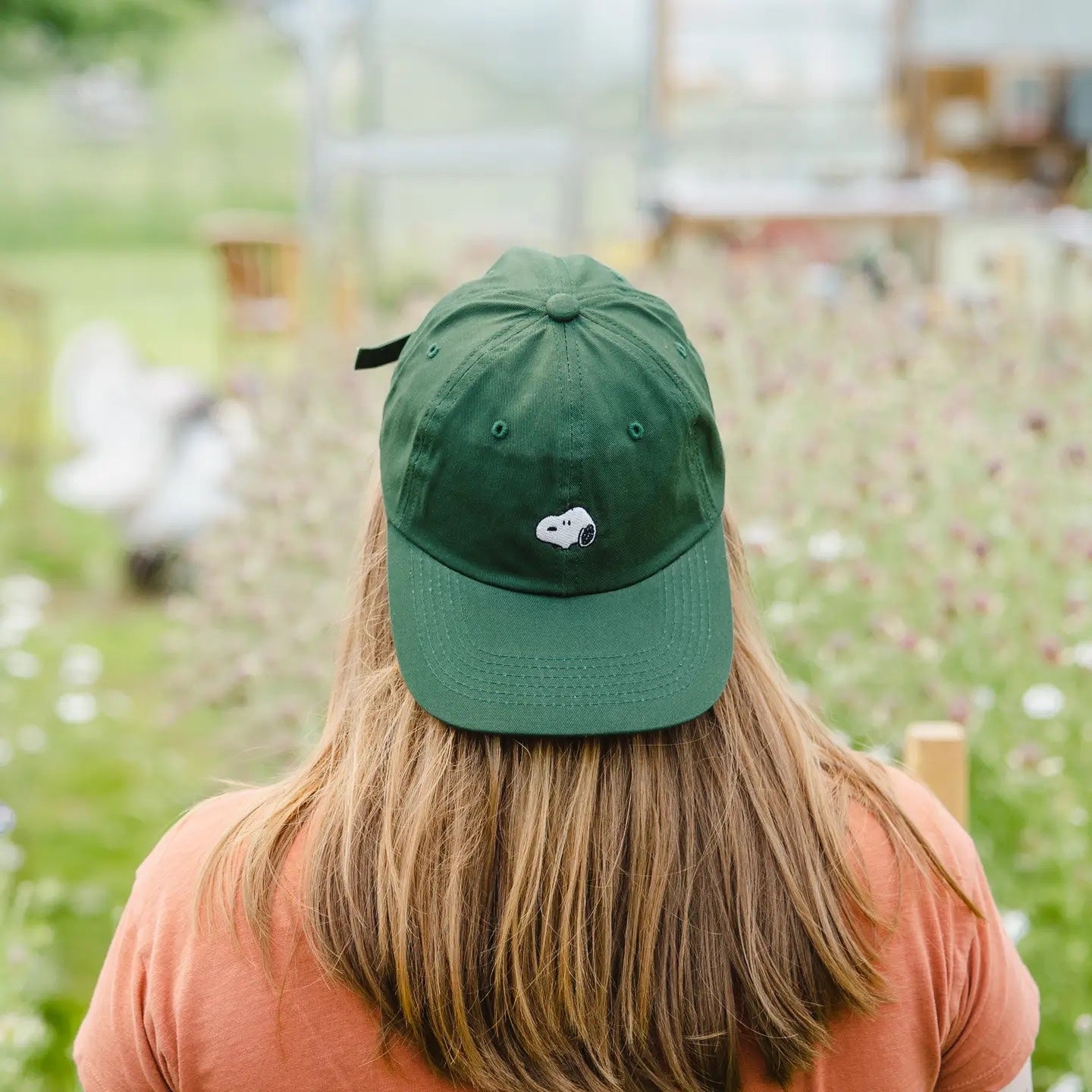 Snoopy Dad Hat - Peanuts - Forest Green - Three Potato Four, photo 3 of 3