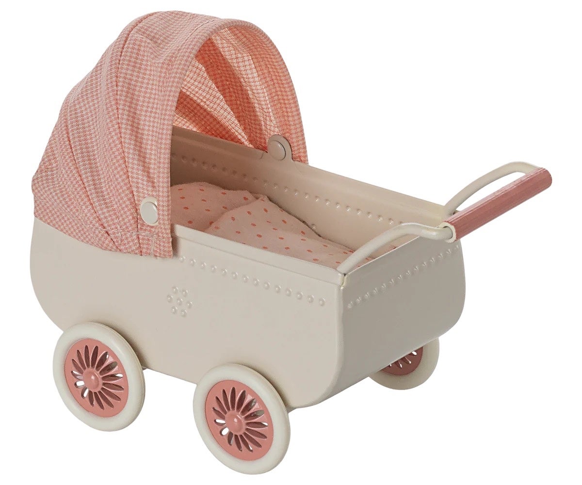 Metal Mouse Pram in Coral - Maileg, photo 3 of 4
