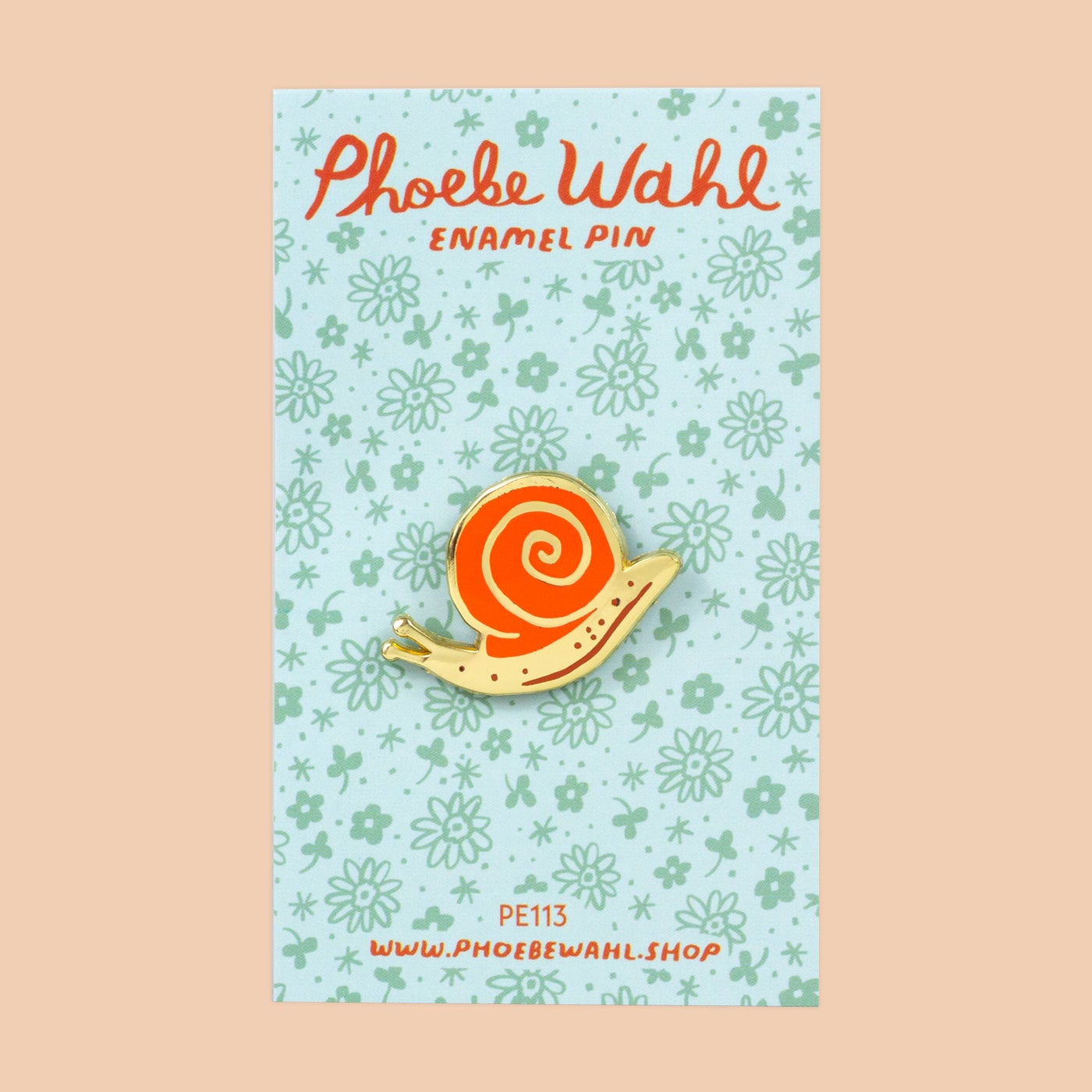 Snail Enamel Pin - Phoebe Wahl, photo 2 of 2