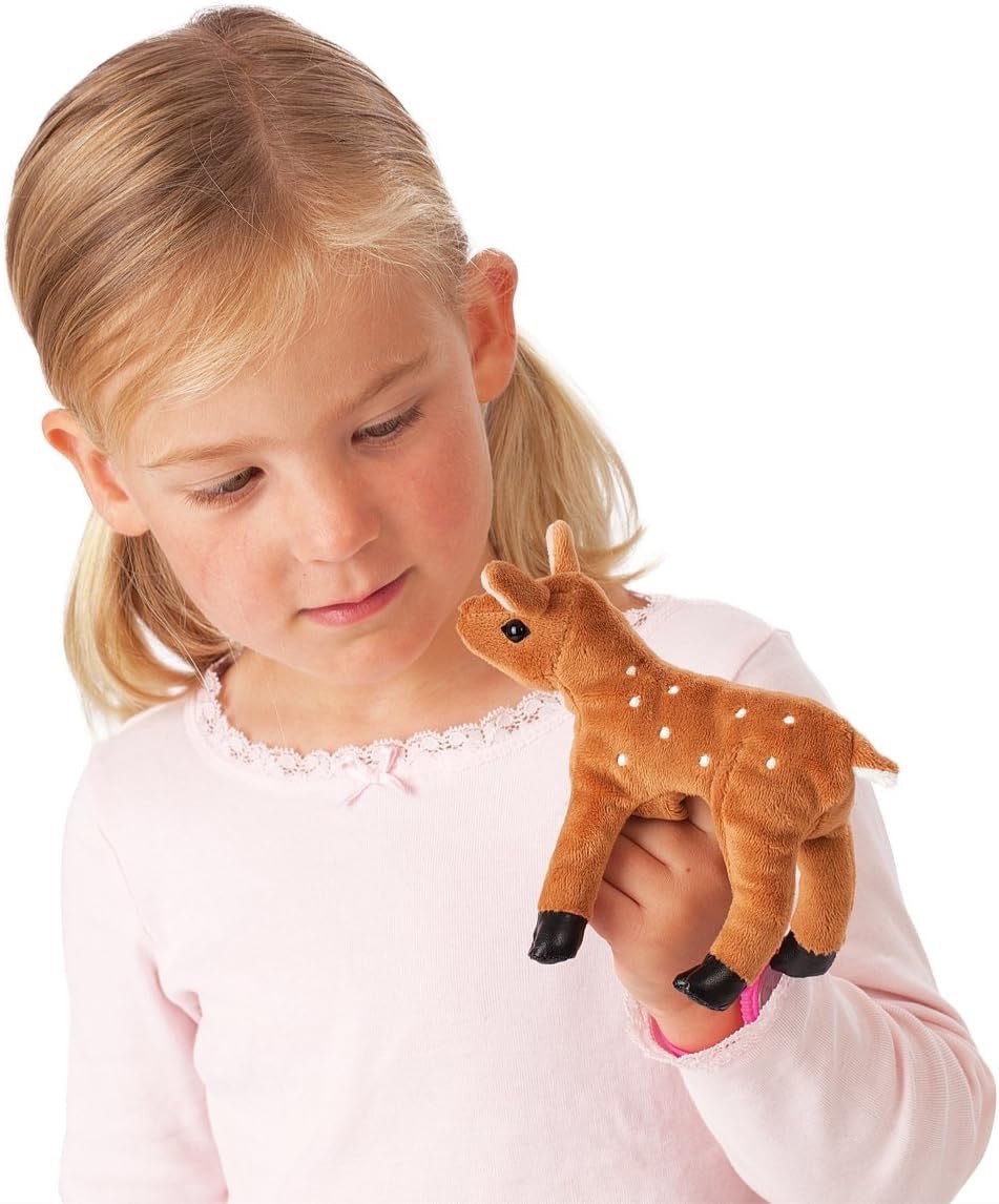 Mini Fawn Finger Puppet - Folkmanis, photo 3 of 3