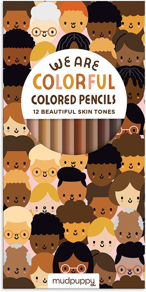 We Are Colorful 12 Skin Tone Pencil Set - Mudpuppy