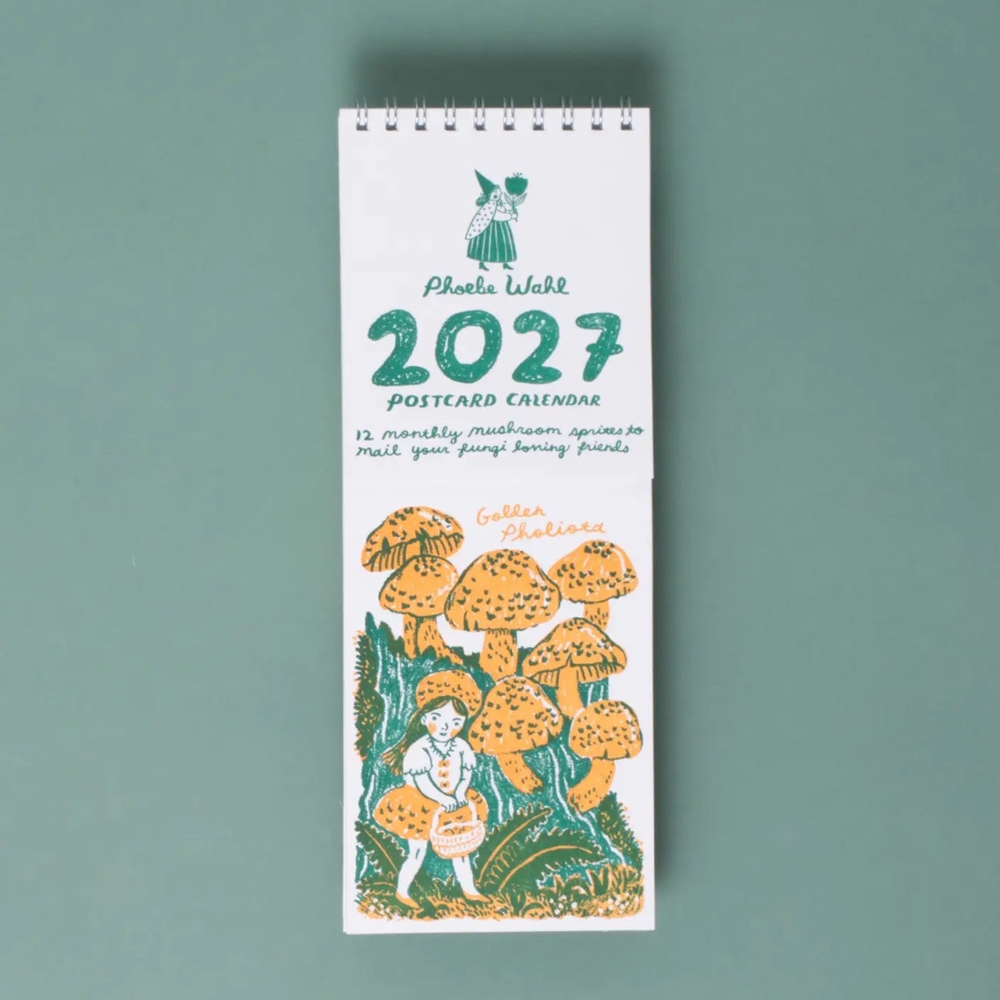 2027 Mushroom and Gnome Postcard Calendar - Phoebe Wahl, photo 2 of 5