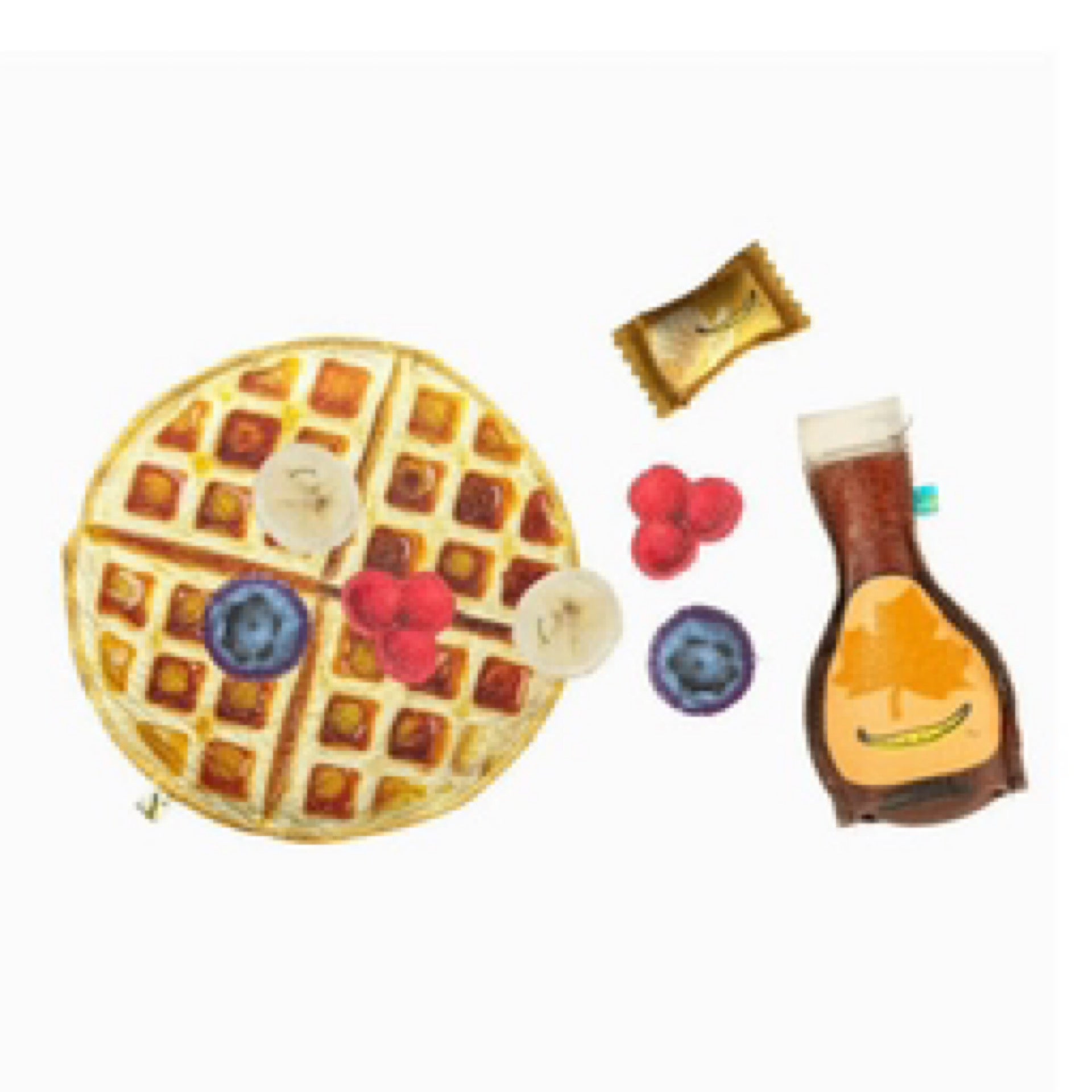 Live, Love & Waffles -Play Food Set by Teeny Tiny Market - Handmade in Colombia