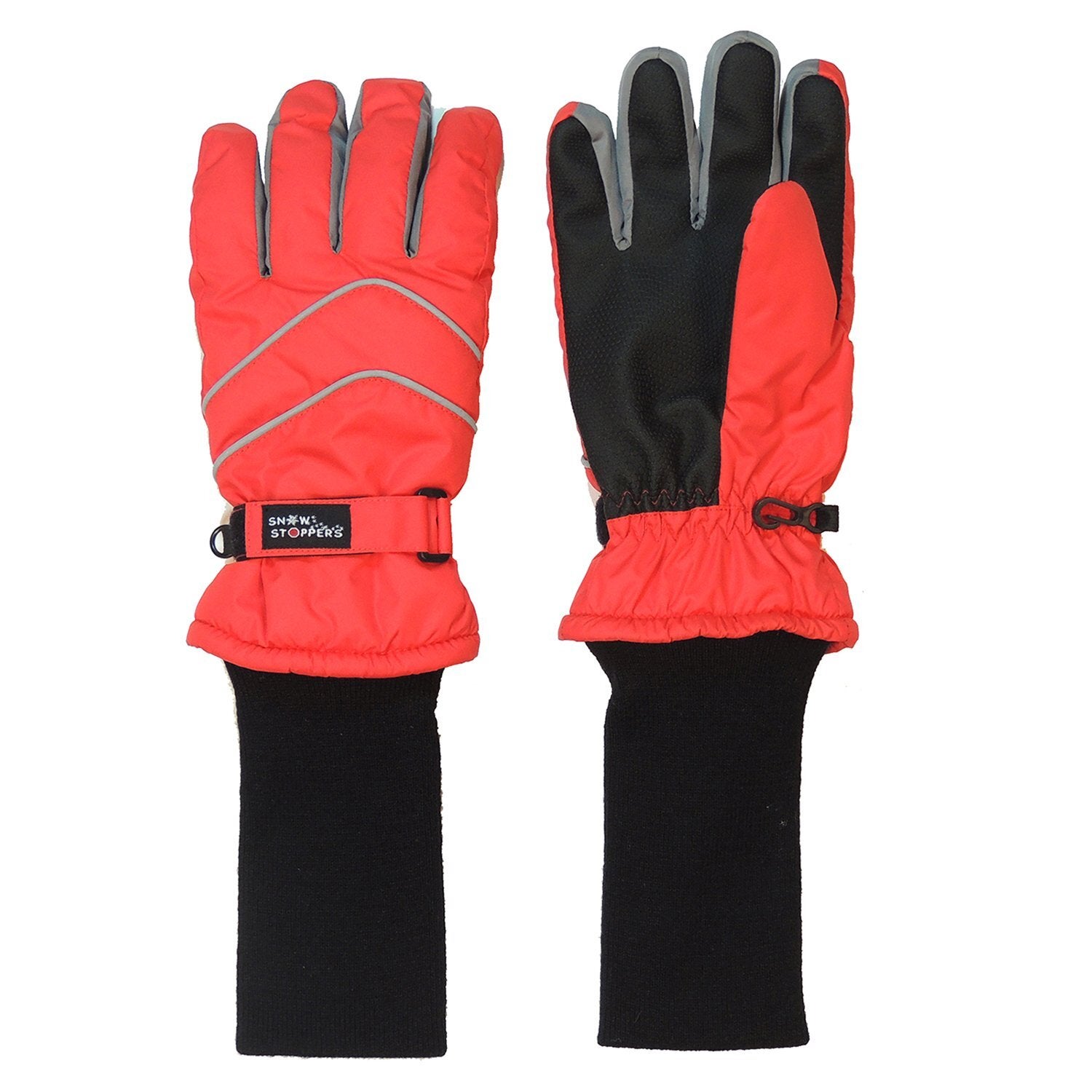 Snow Stoppers Waterproof Gloves- Size Large - Red, Navy or Black, photo 1 of 5