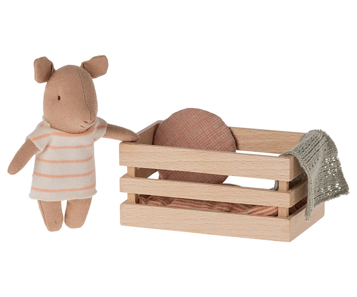 Baby Girl Pig in Box by Maileg, photo 1 of 3