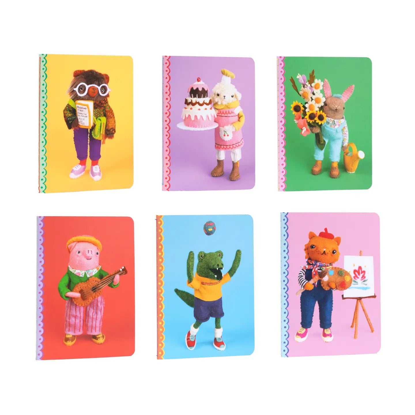 Assorted Tiny Journals - Cat Rabbit - eeBoo, photo 1 of 8