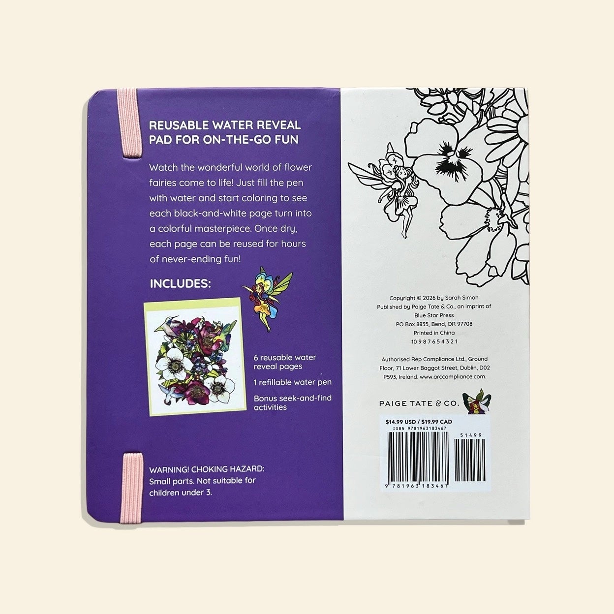 Watercolor with Me: Flower Fairies - A Water Reveal Book by Sarah Simon, photo 2 of 4
