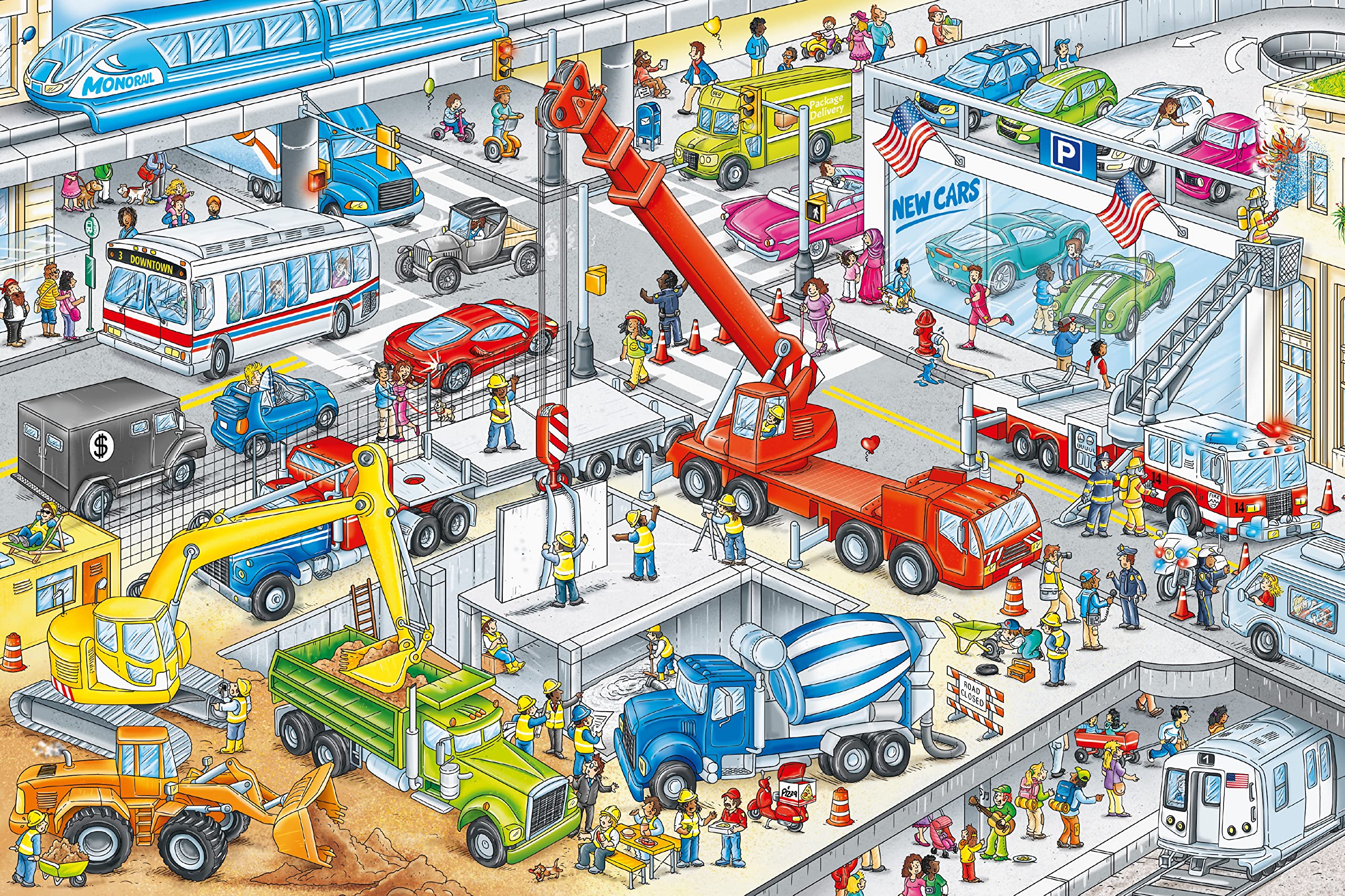 My Little Wimmelbook - Cars and Things That Go: A Look-and-Find Book - Board Book, photo 3 of 7