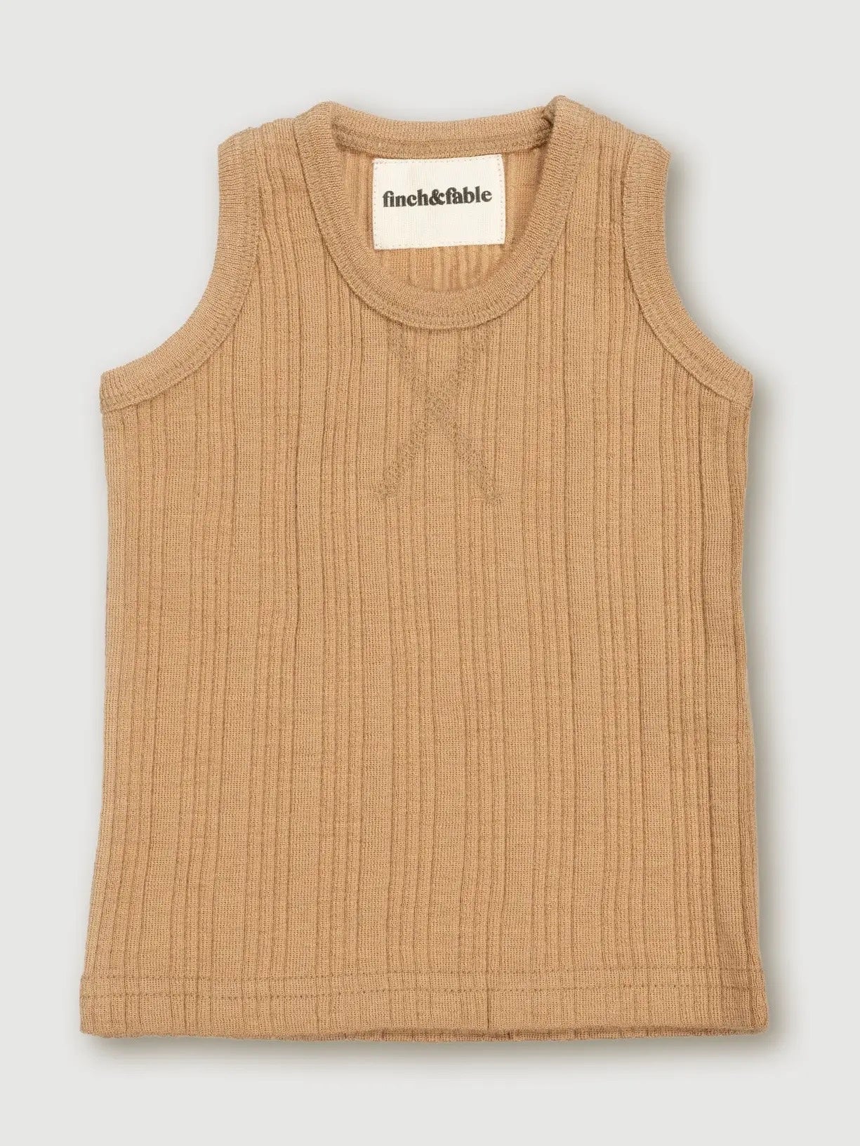 Merino Wool Singlet - Fawn - Finch & Fable, photo 1 of 2
