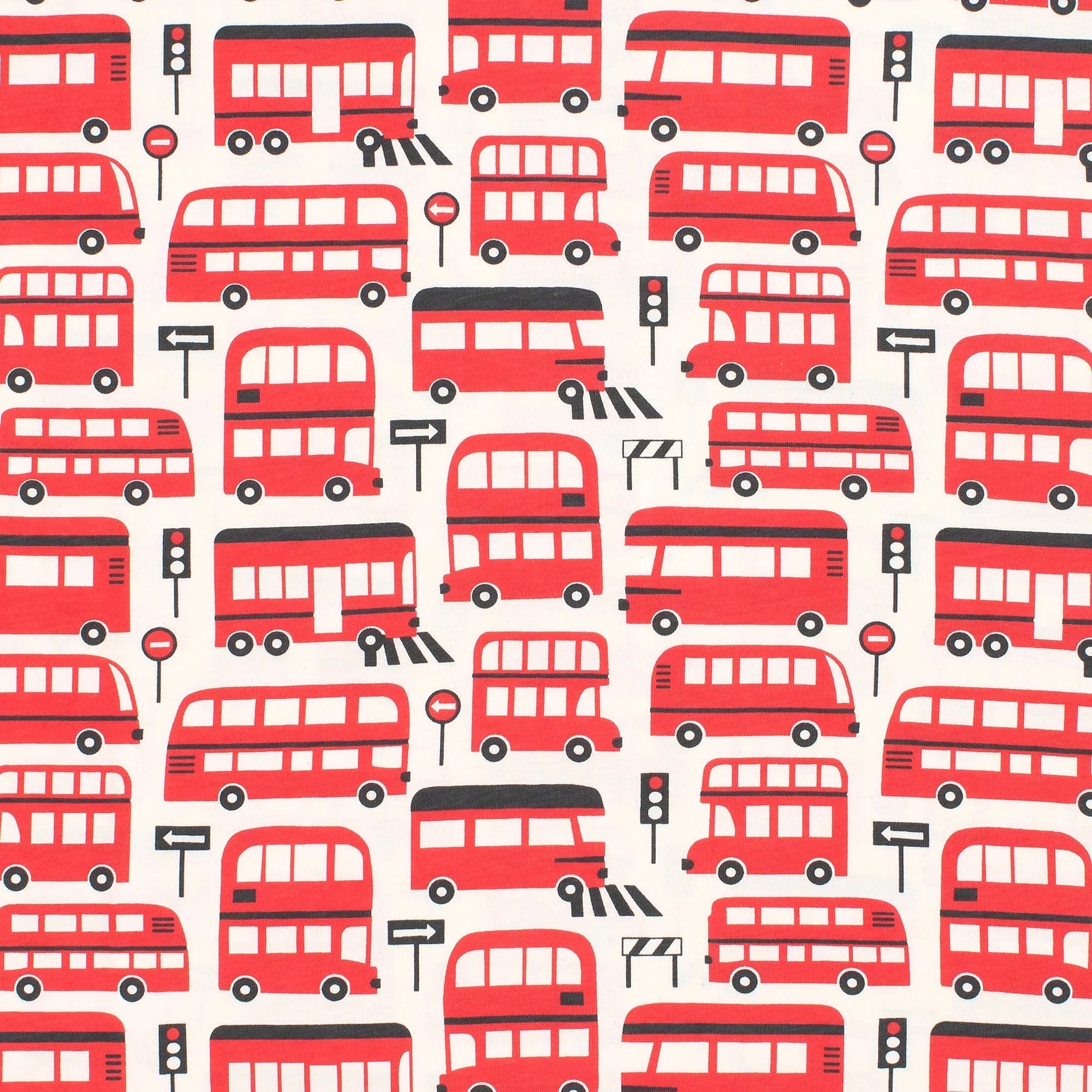 Red Double Decker Buses Sweatshirt - Winter Water Factory, photo 2 of 3
