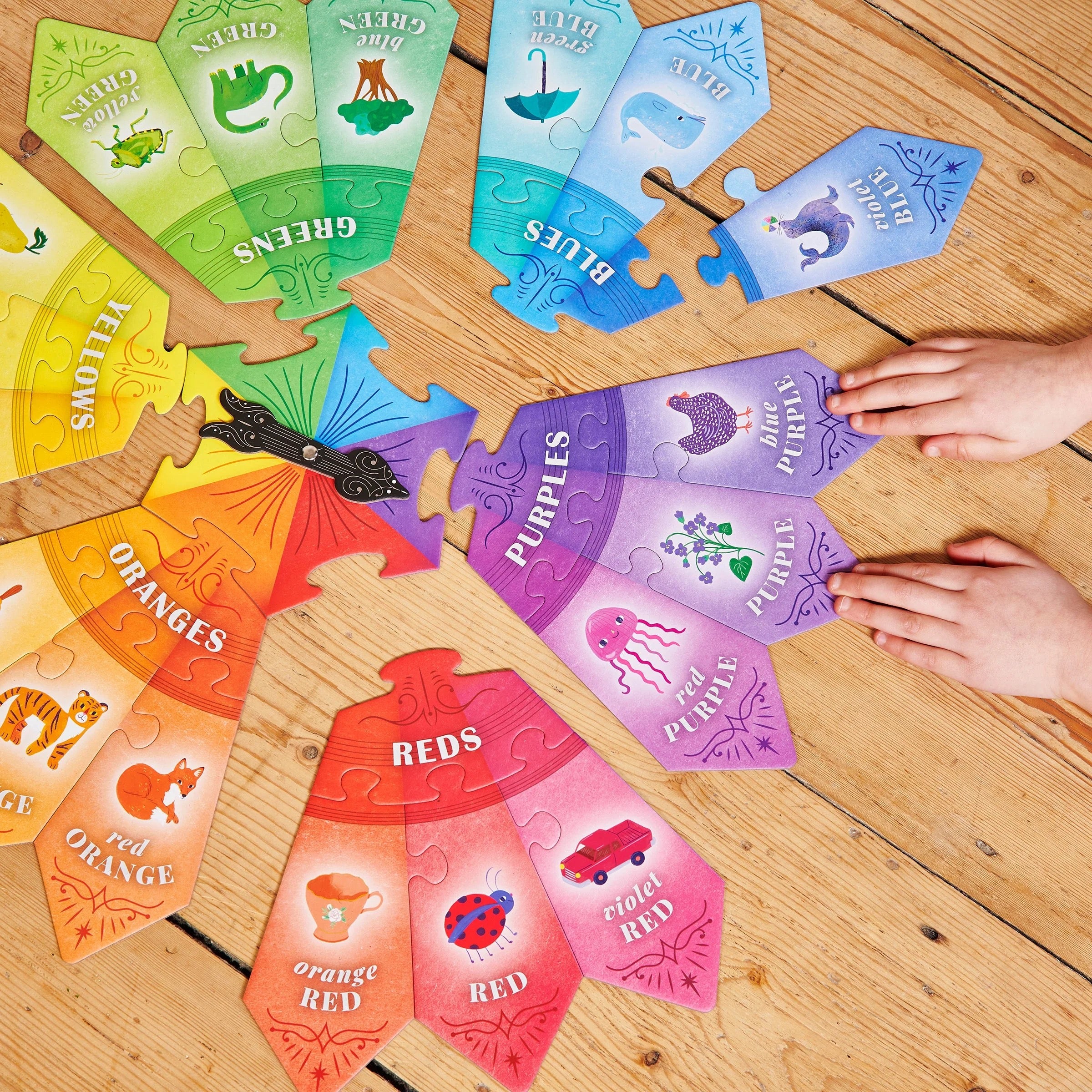 Color Puzzle Spinner Game - eeBoo, photo 3 of 4